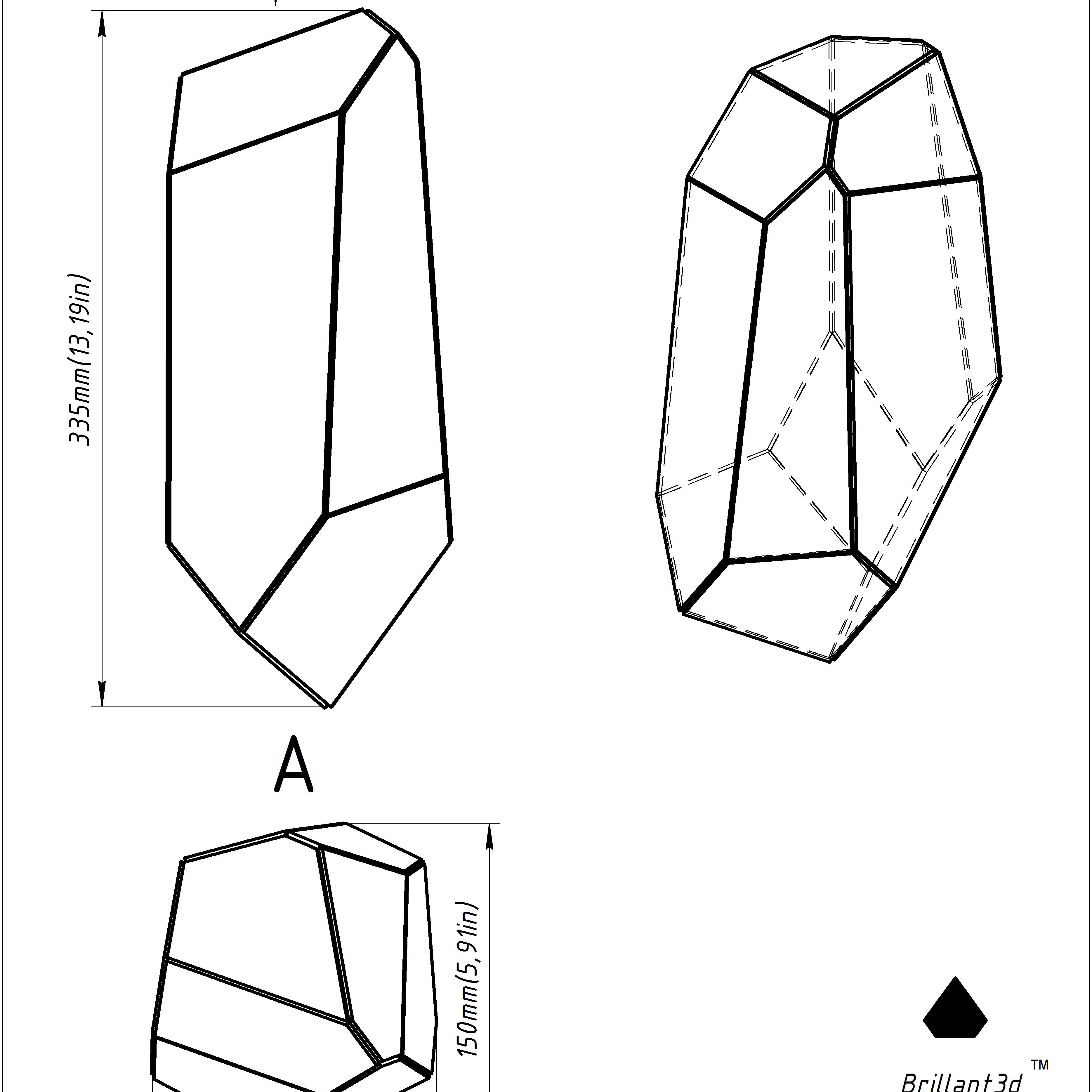 Stained glass printable pattern. Project 62. Brillant3d | Inspire Uplift