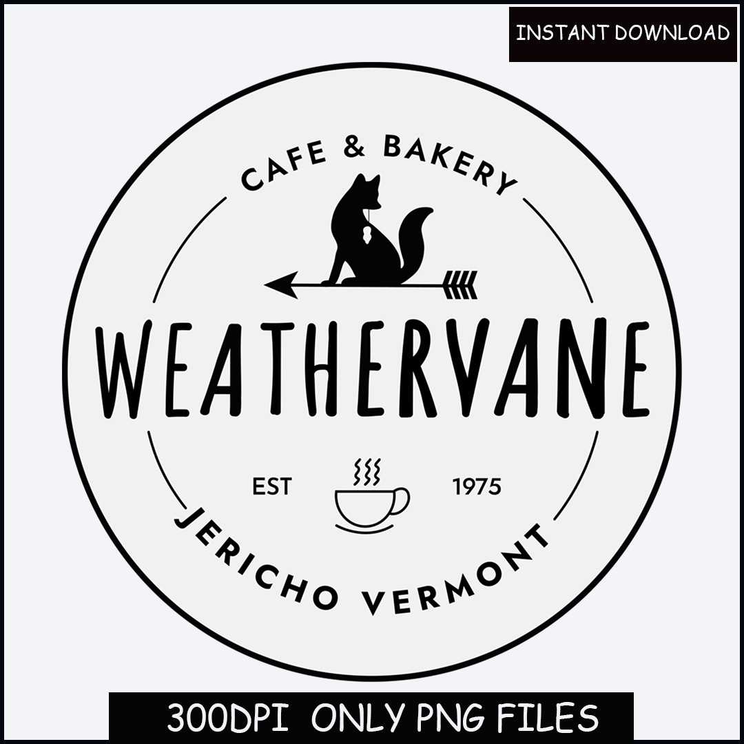 Coffee Bakery Weathervane EST 1975 Jericho Vermont Crewneck Inspire