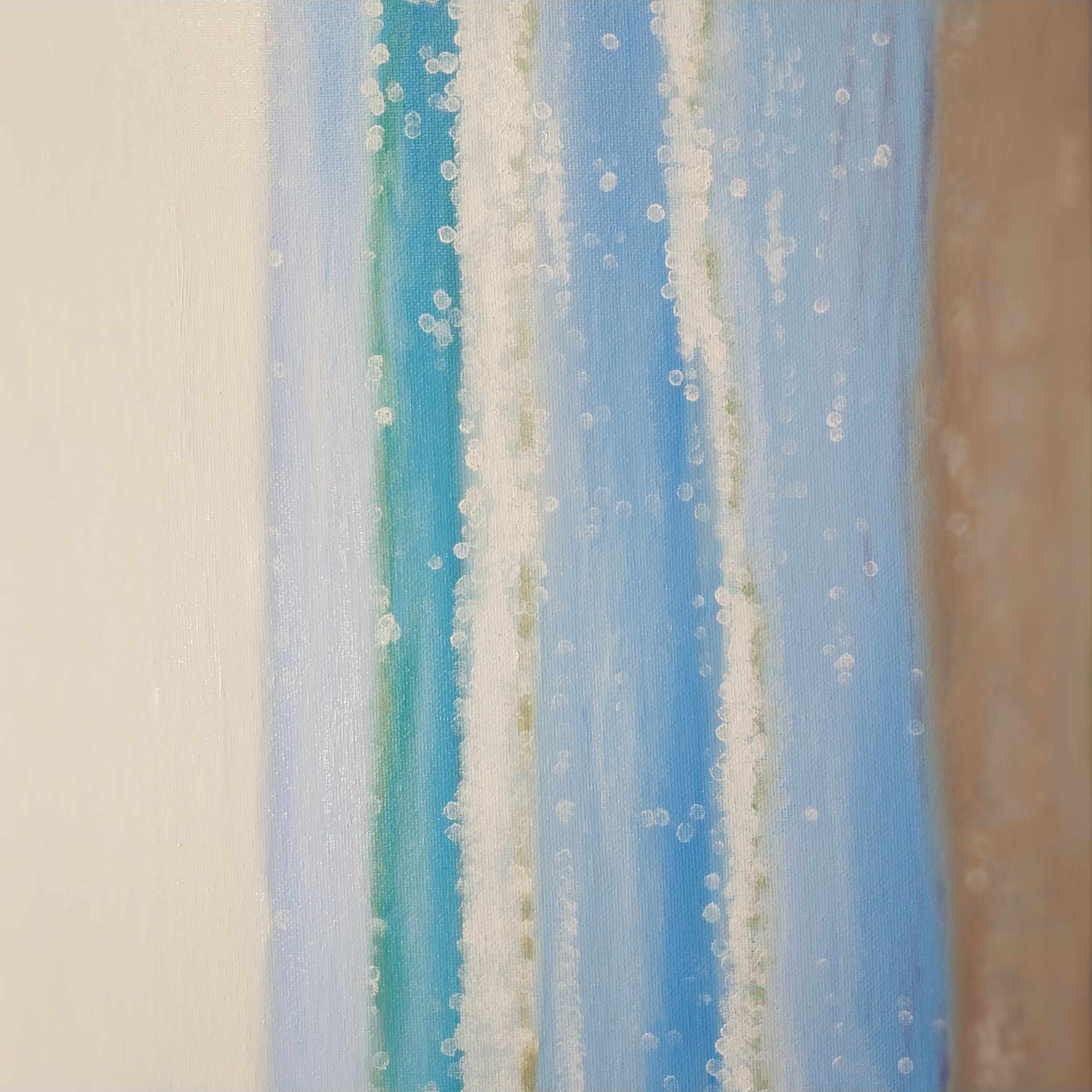 Original Oil Painting Blur Bright Oil Painting Wall Art Sea Inspire