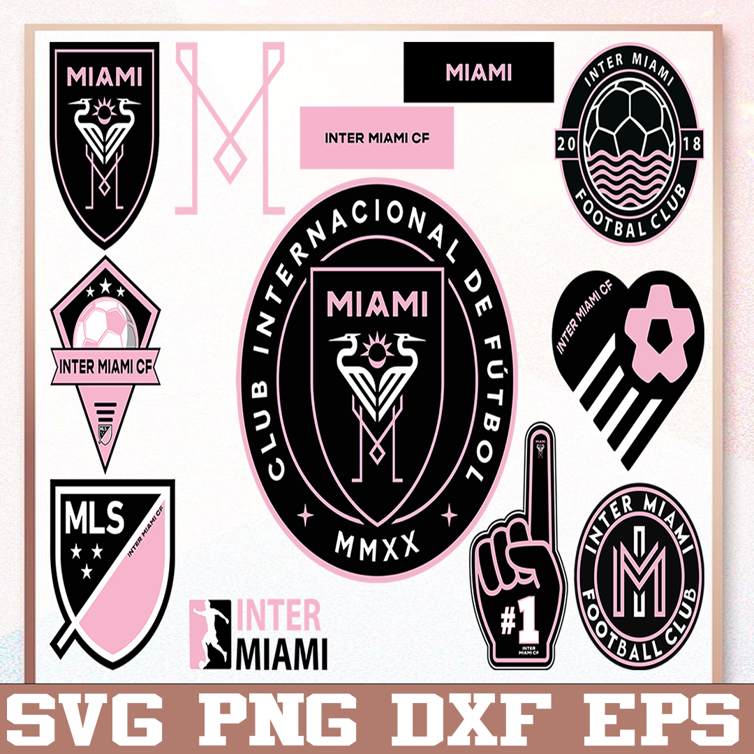 Bundle 12 Styles MLS Inter Miami CF Soccer Team svg, Inter M - Inspire ...