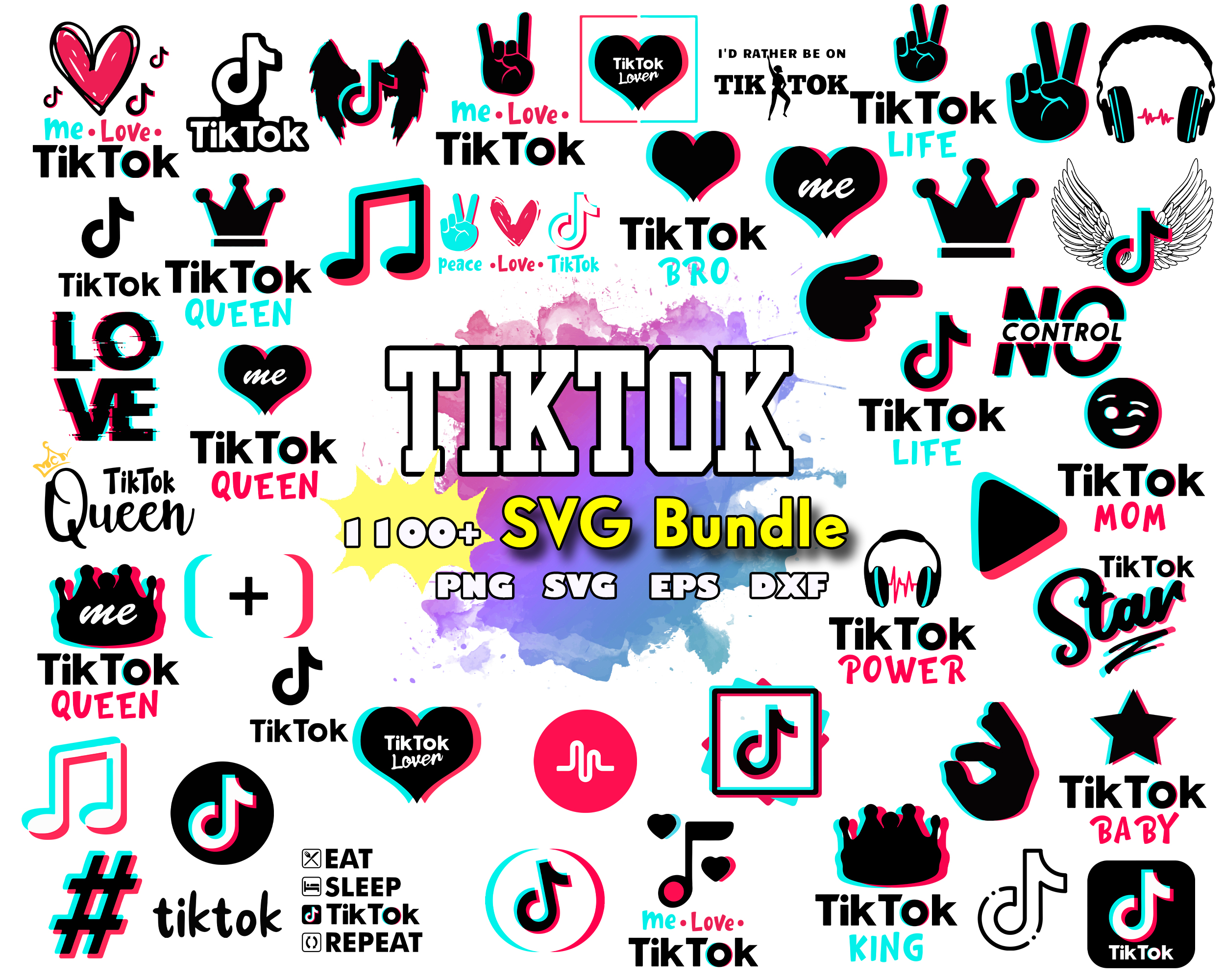 Tiktok Cricut Svg, Tik Tok Queen Svg, Tik Tok Star Svg, Svg - Inspire