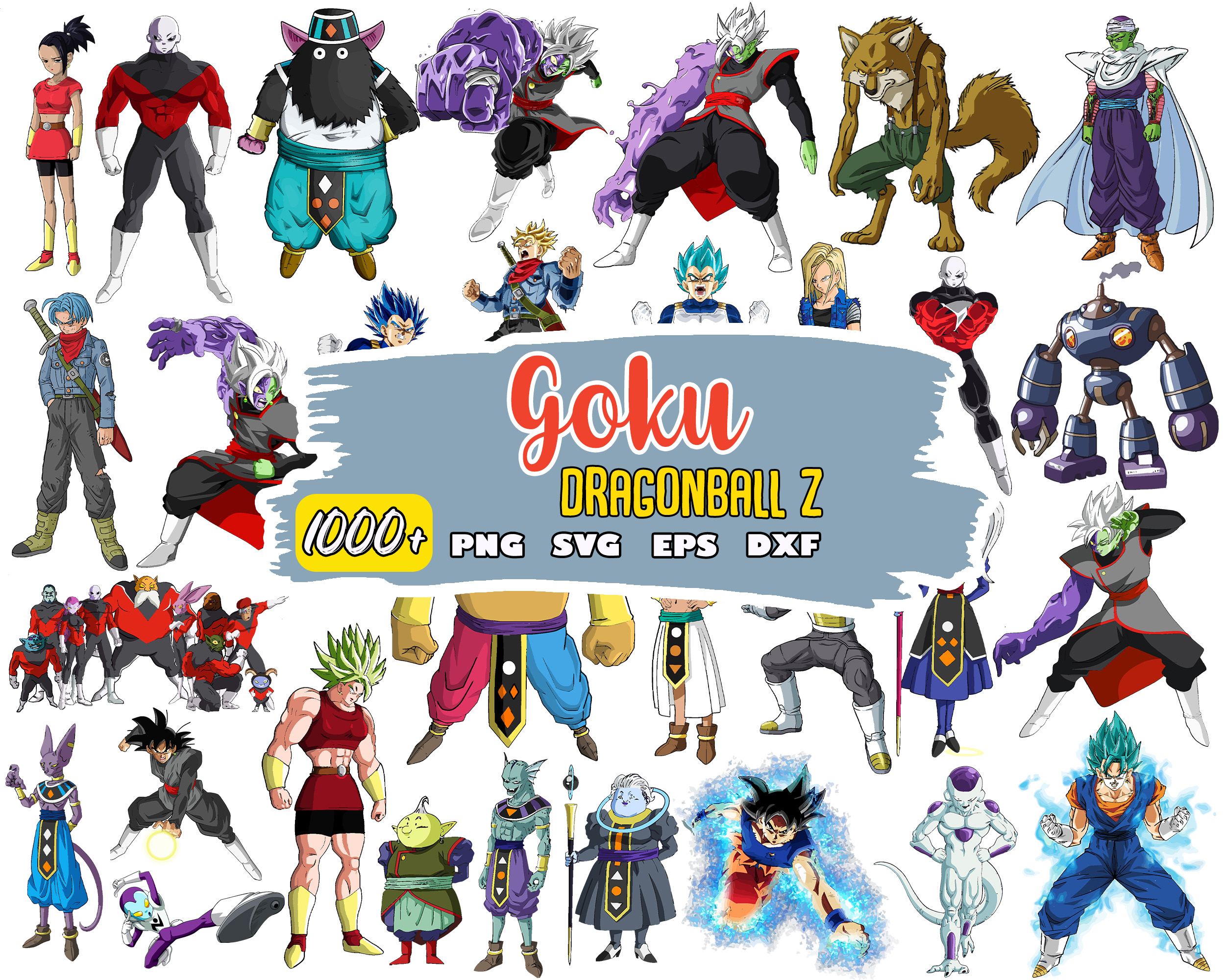 Anime Dragon Ball Z Svg Bundle, Son Goku Svg, Anime Svg, Ins | Inspire ...