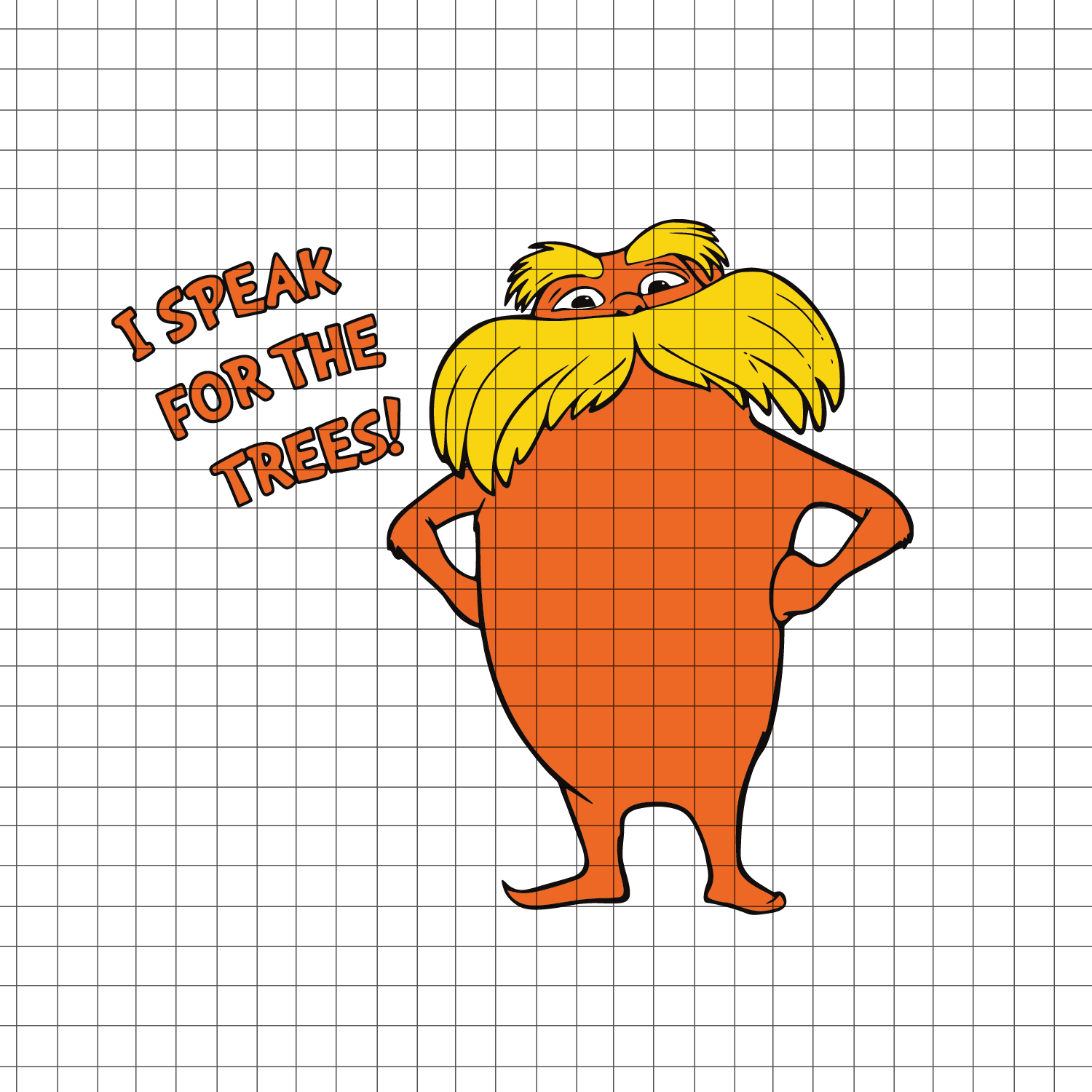 The Lorax I Speak for The Trees SVG, The Lorax svg, I Speak Inspire