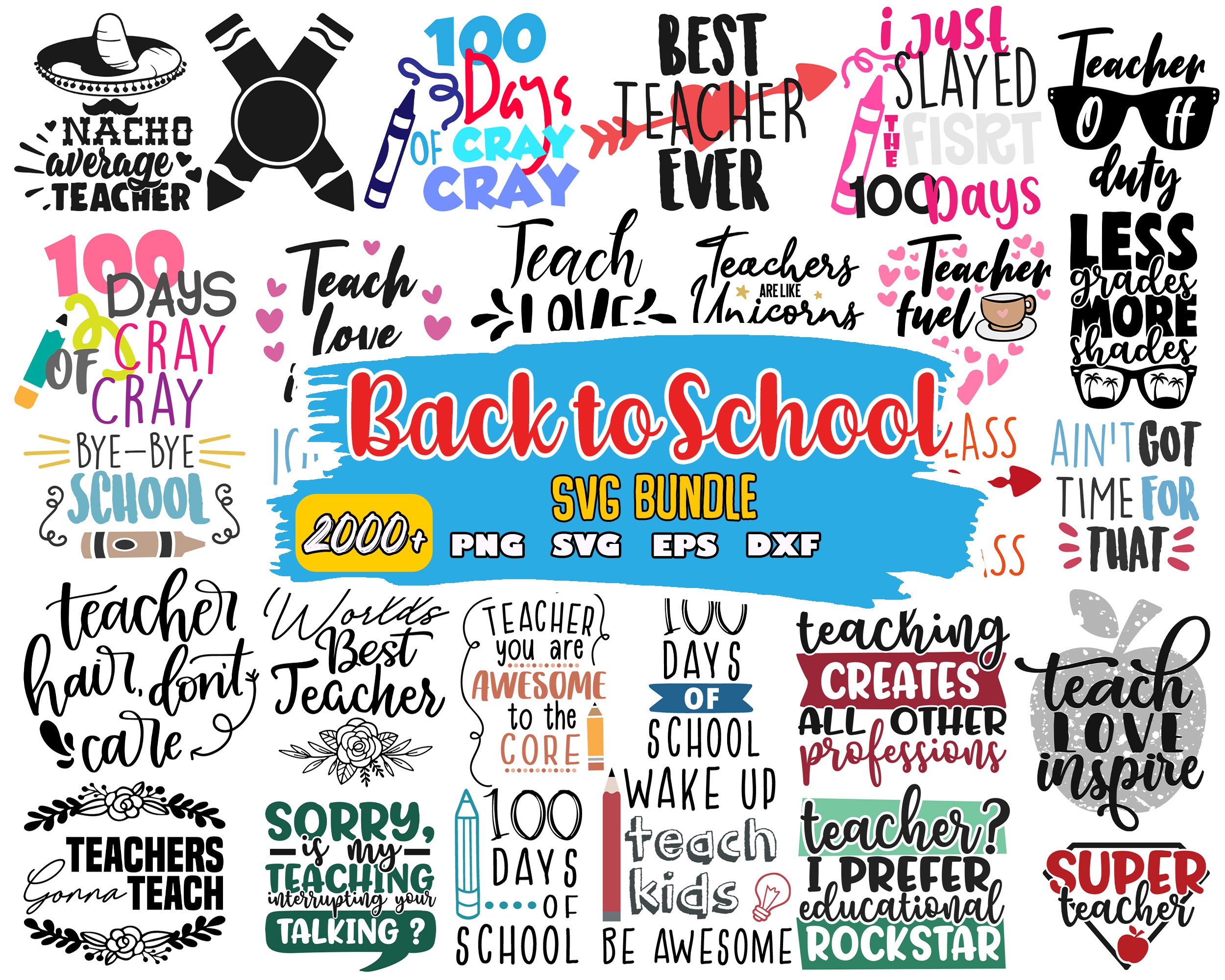 Back To School SVG Bundle, Teacher Svg, monogram svg, school | Inspire ...