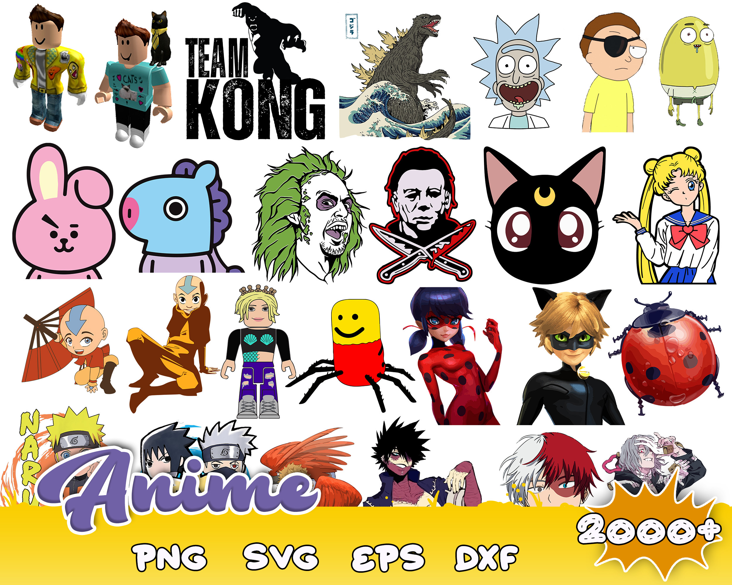 Ultimate Anime bundle svg, anime svg for cricut, anime png, | Inspire ...