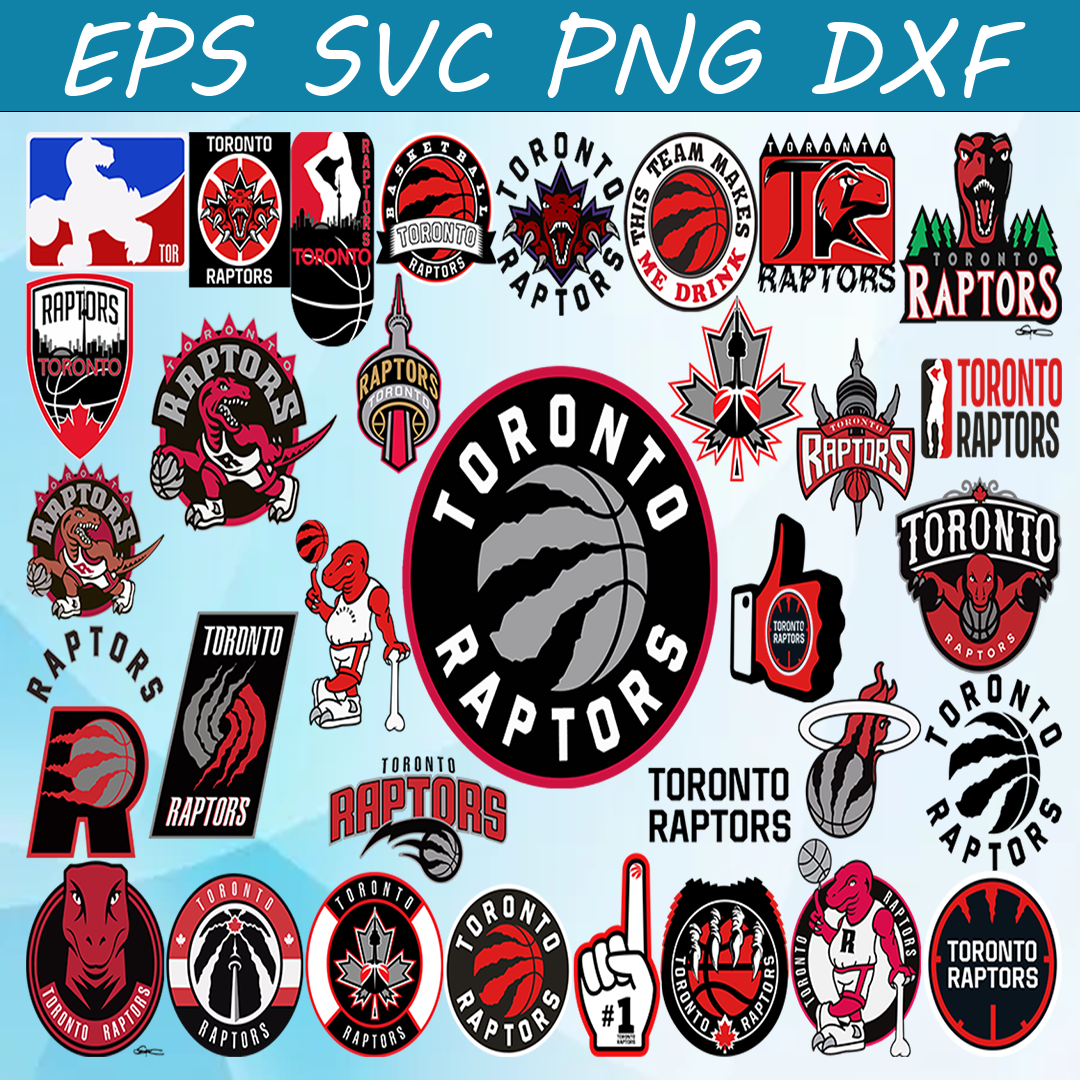 Toronto Raptors Sticker Printable Bundle 34 Files Toronto Raptors Basketball Team SVG, Toronto | Inspire ...