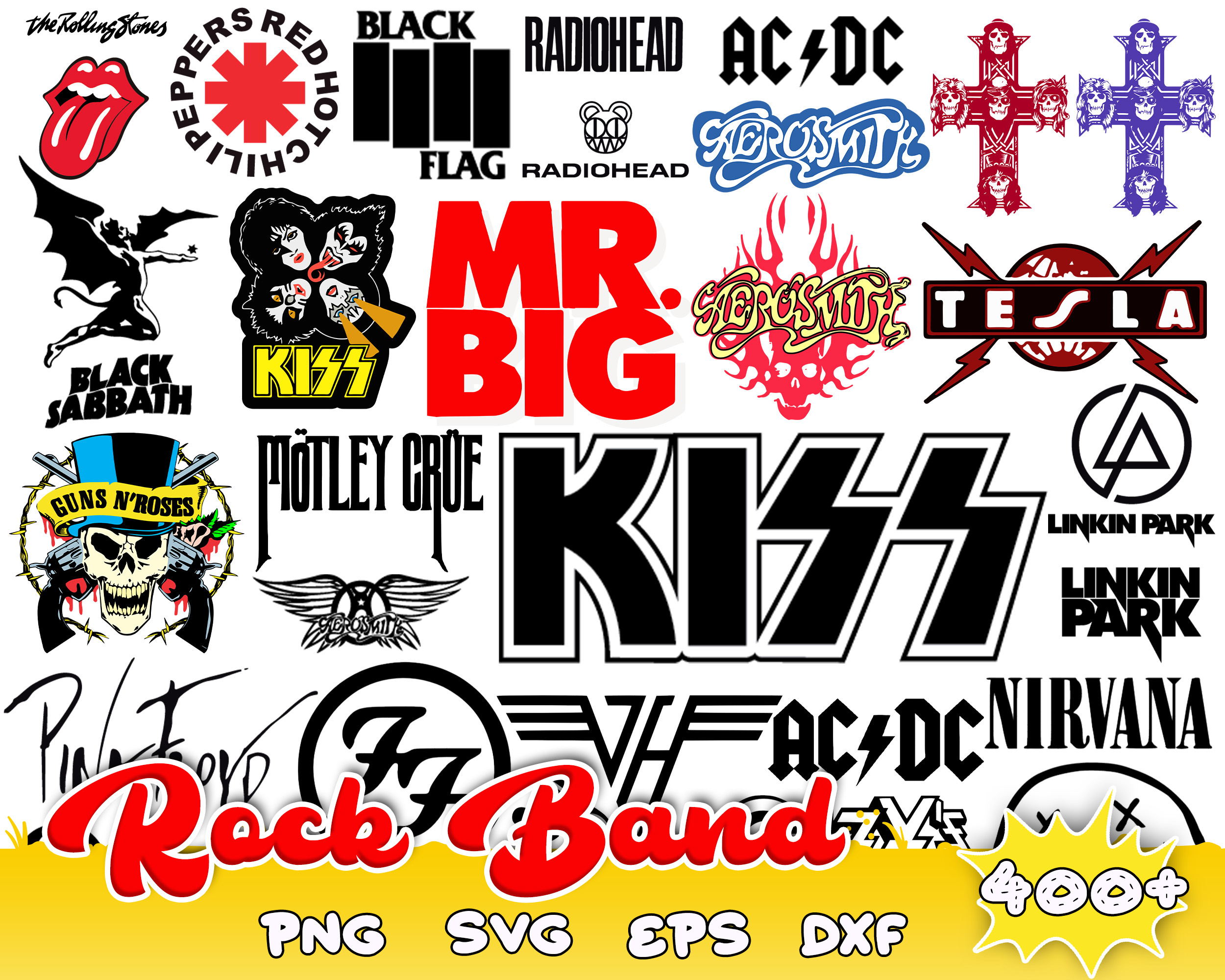 400 Bundle Rock Band Logo svg files for cricut,svg for shirt Inspire
