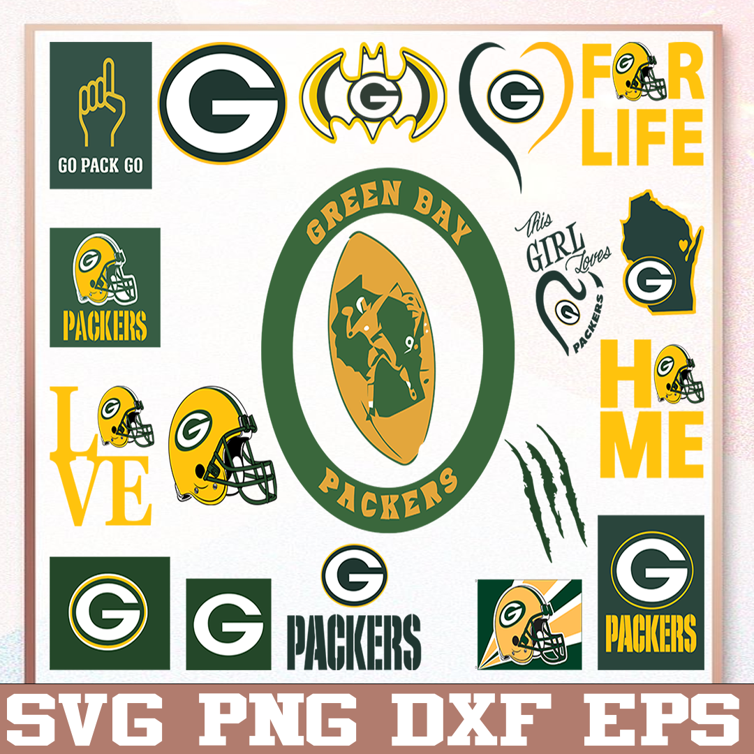 Bundle 19 Files Green Bay Packers Football Team Svg Green B Inspire 