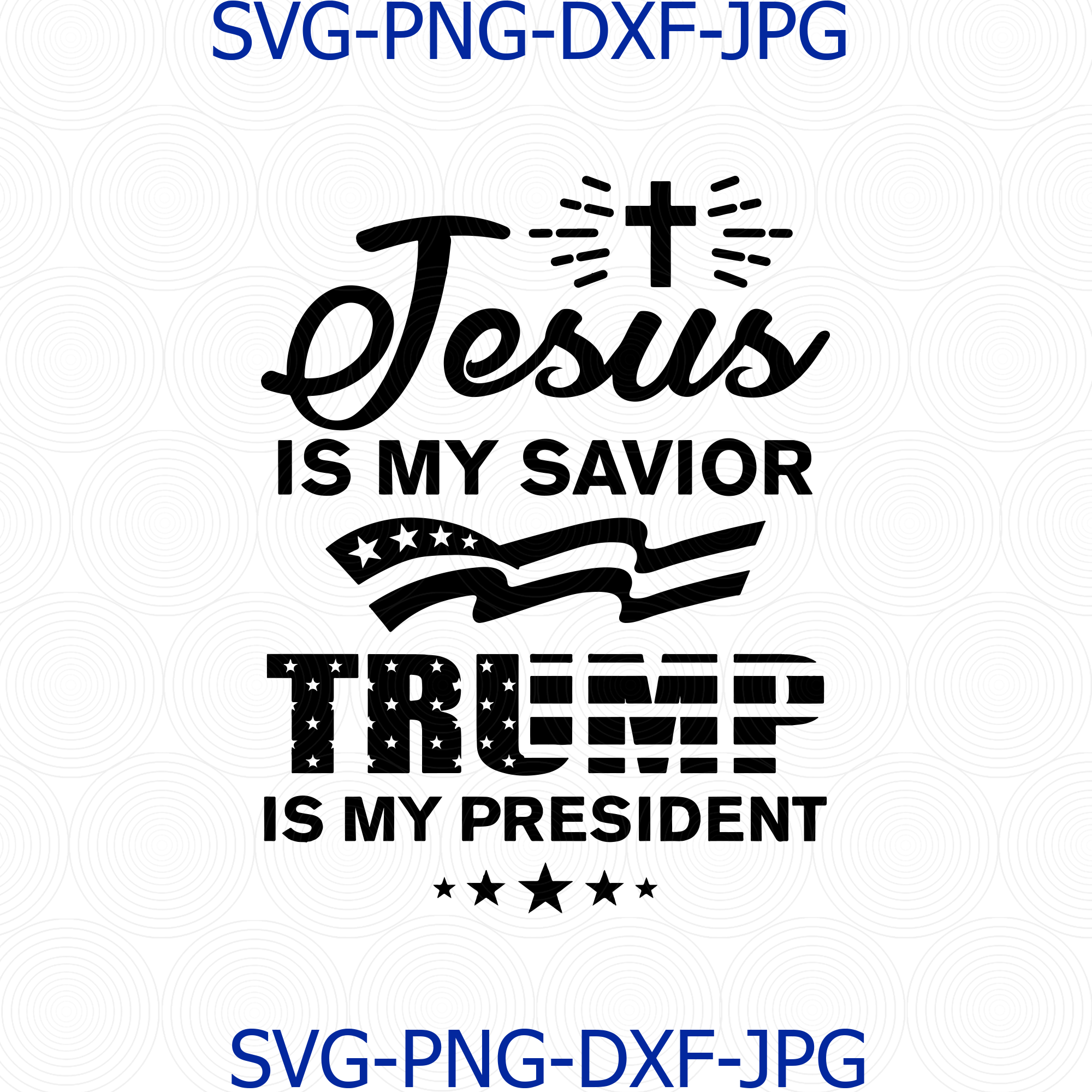 Jesus Is My Saviour Trump Is My President 2024 - Débardeur Patriote Élection