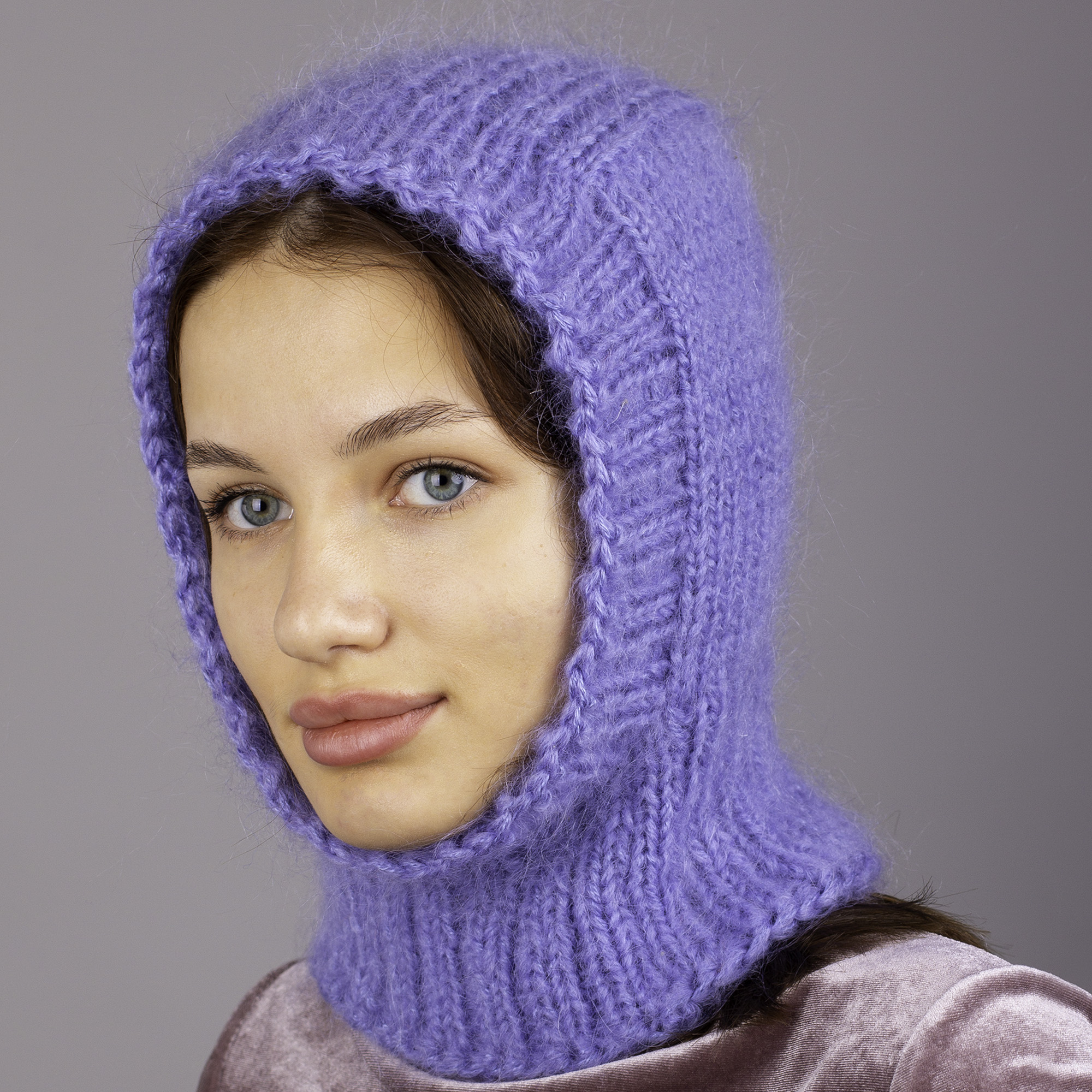 Mohair Balaclava. Light blue color - Inspire Uplift