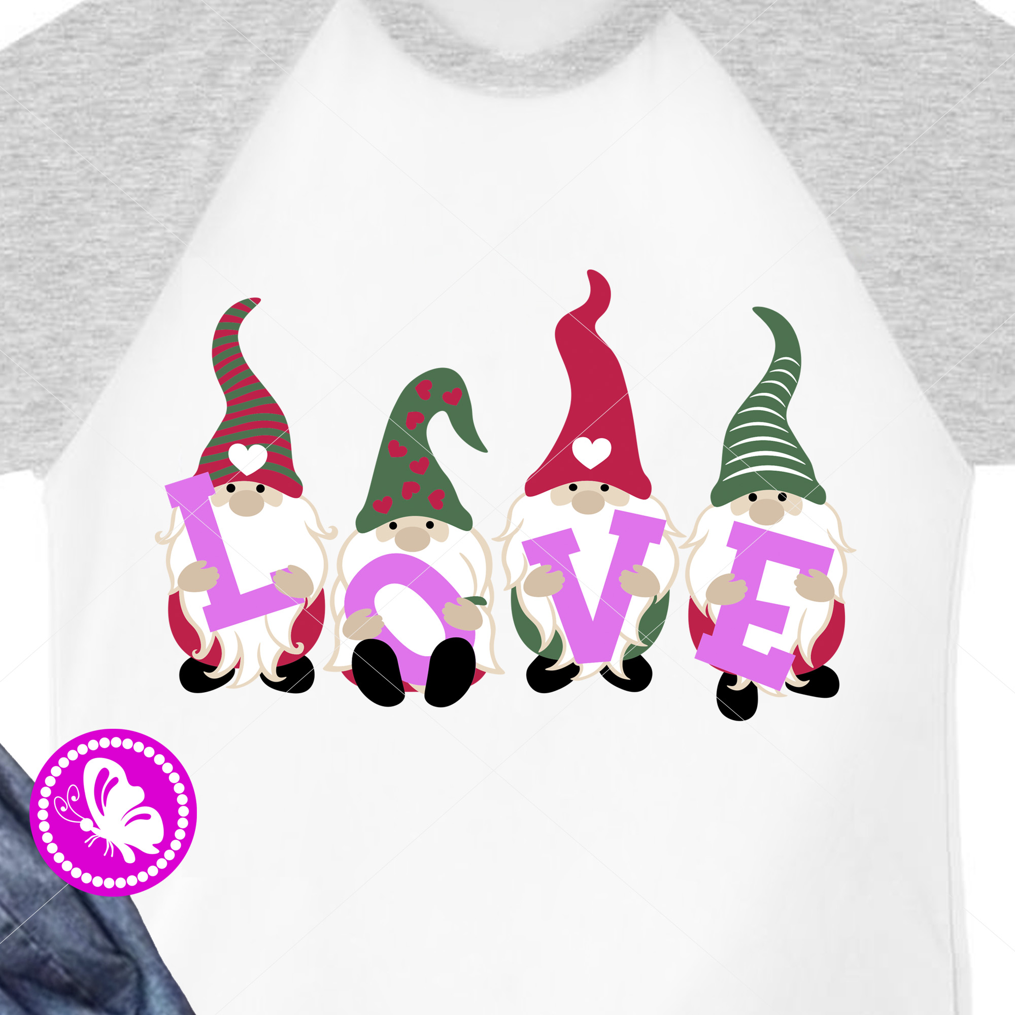Love svg clipart Gnome Letters Valentines day wall art Digit - Inspire ...