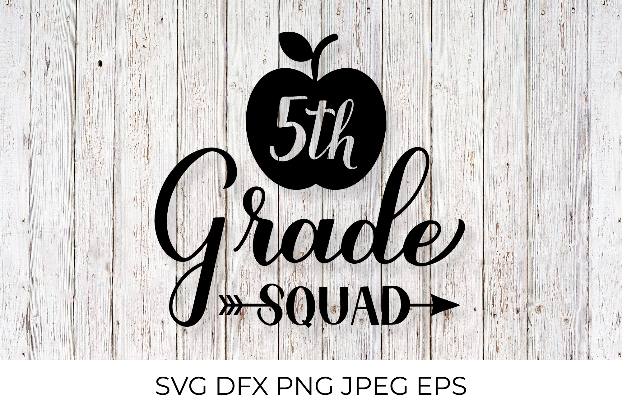 5th grade squad lettering. First day of school SVG - Inspire Uplift