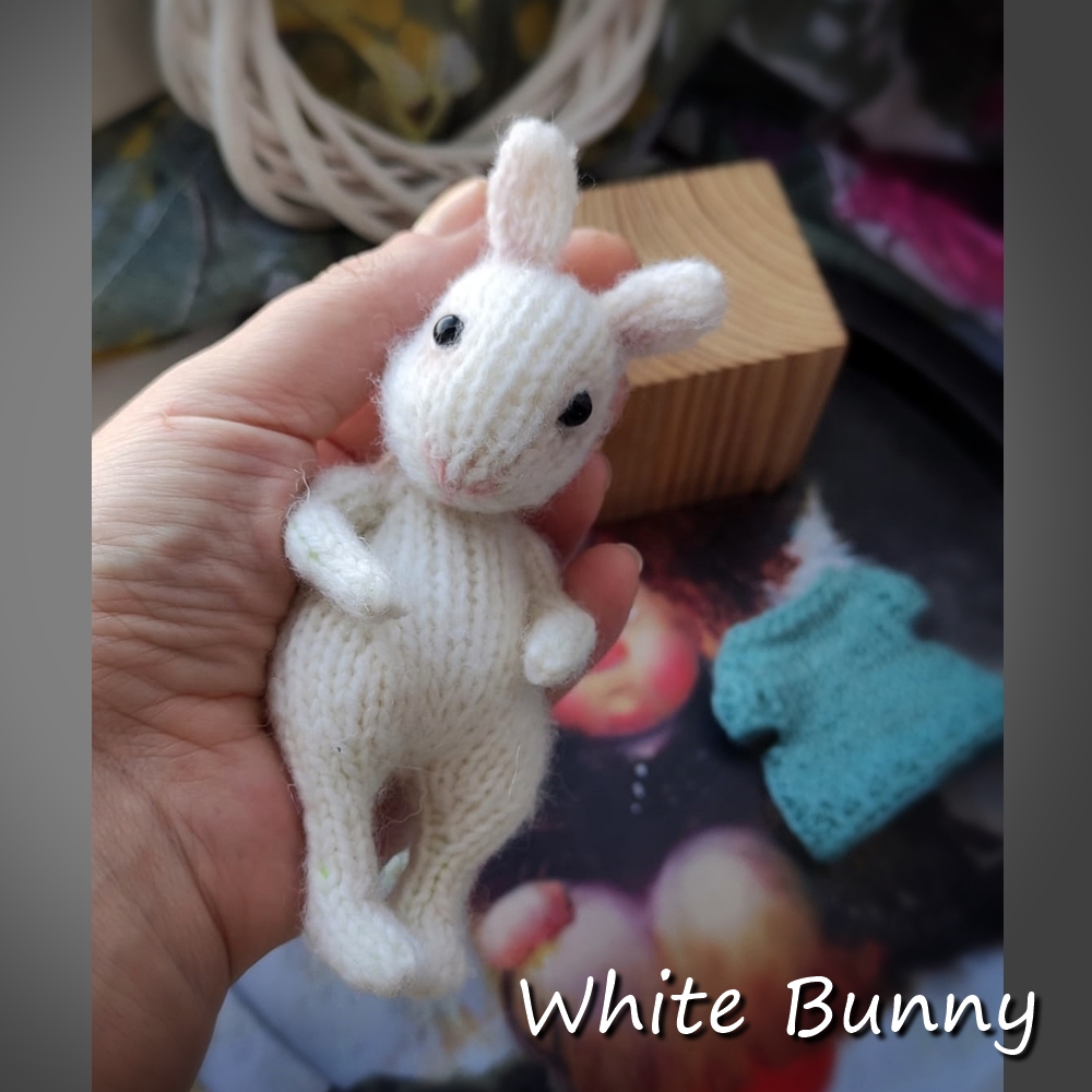 White bunny knitting pattern | Inspire Uplift