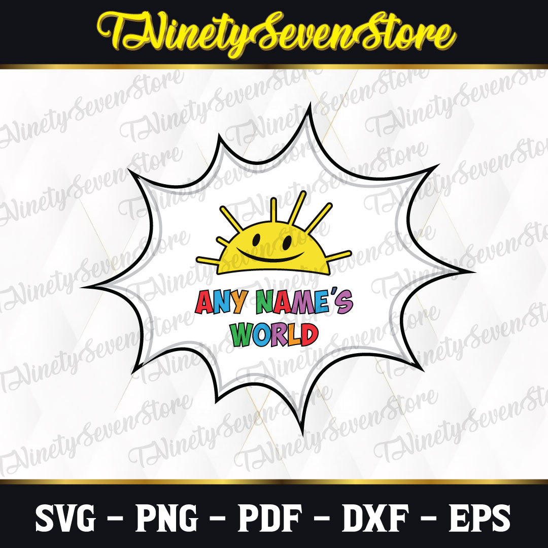 Name with Ryan's world svg, Cartoon svg, Cricut, svg files, Inspire