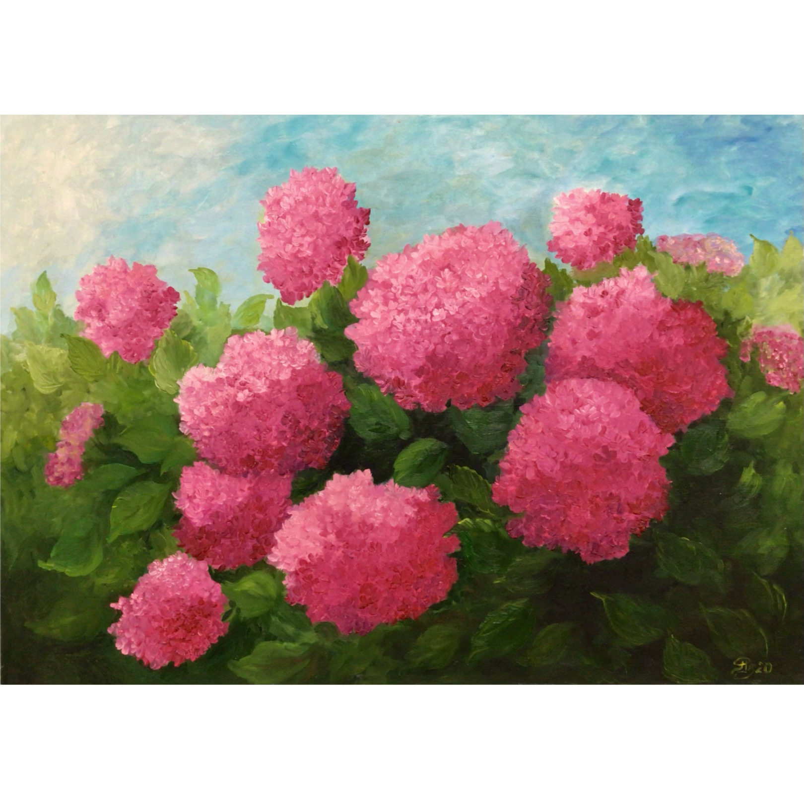 Hydrangea Painting Original Art Oil Painting Flowers Artwork | Inspire ...