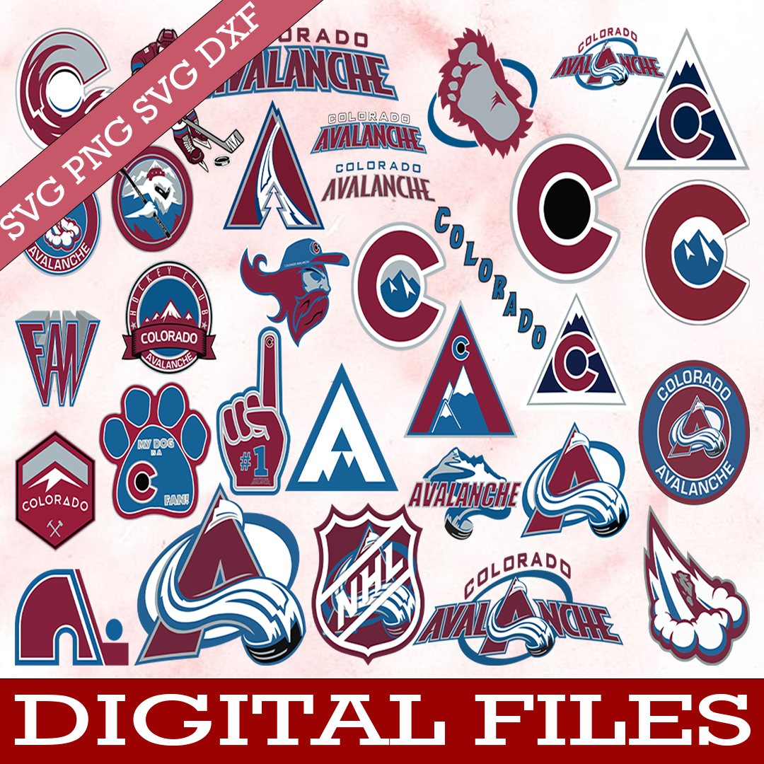 Bundle 32 Files Colorado Avalanche Hockey Team Svg, Colorado Inspire