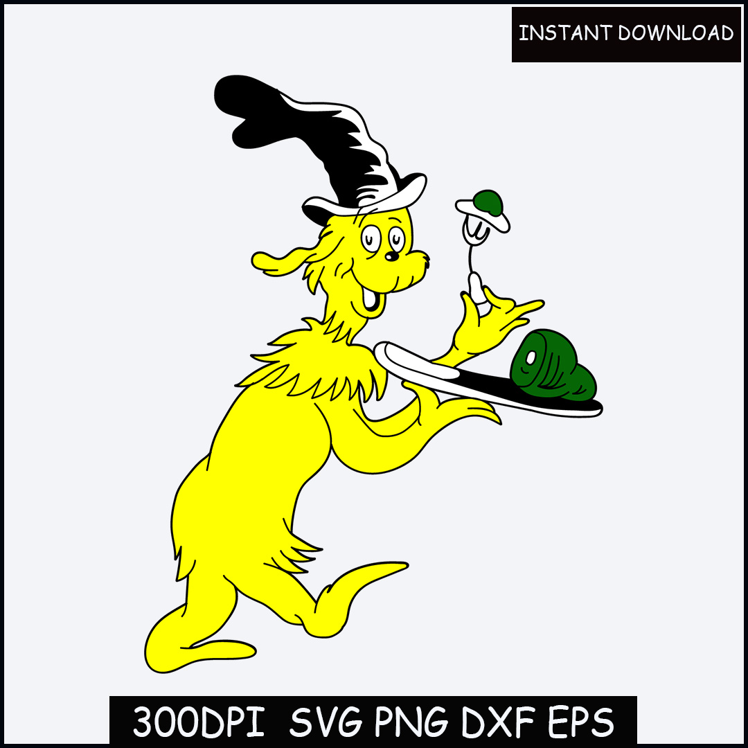 Green Eggs and Ham SVG, Dr Seuss Day SVG, Dr Seuss Clipart Inspire