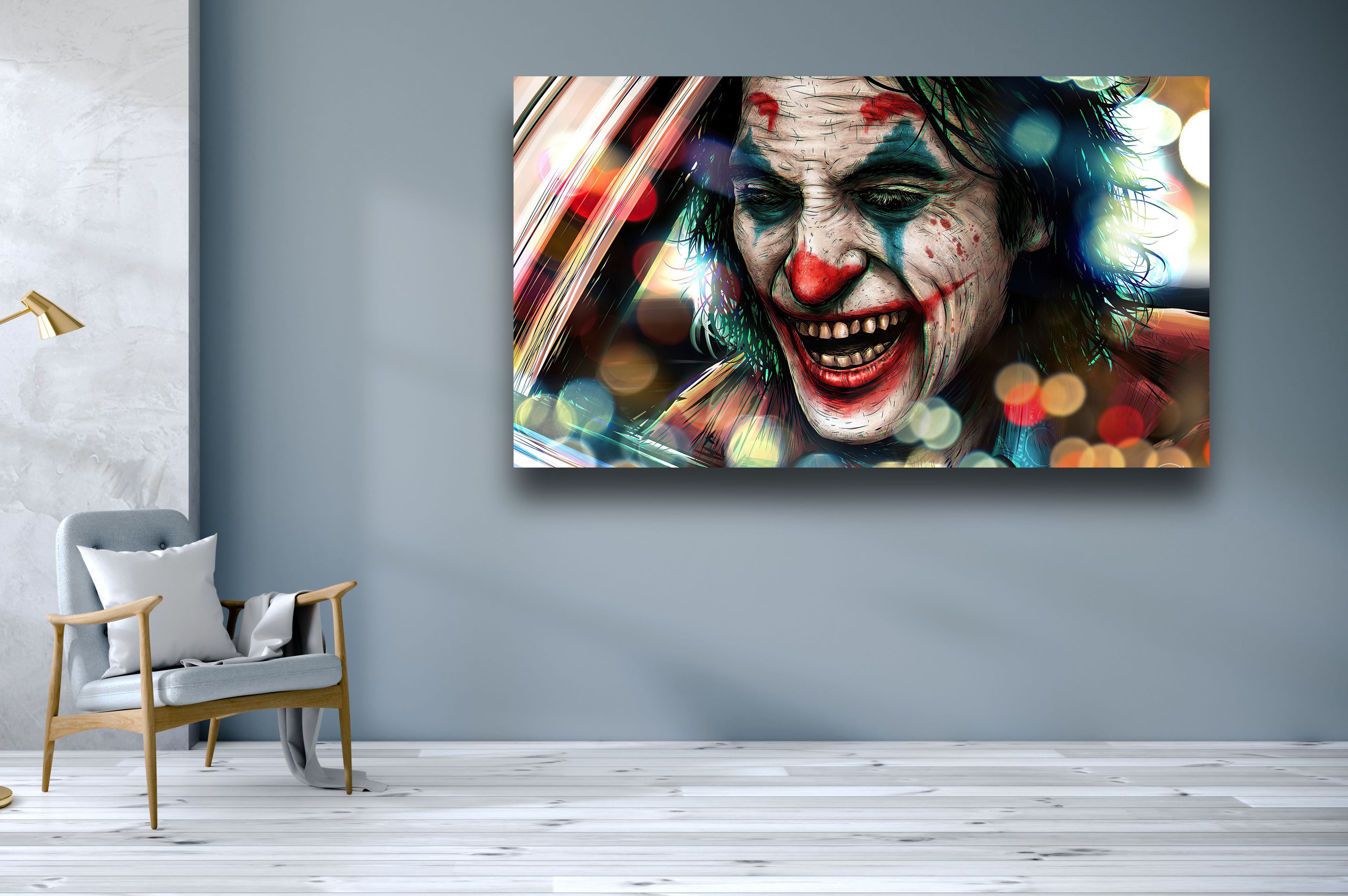 Joker Canvas Wall Art, Wall Art, Cinema Wall Art, Home Decor Inspire