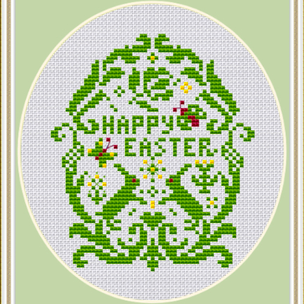 ORNAMENTAL EASTER EGG cross stitch pattern PDF by CrossStitc | Inspire ...