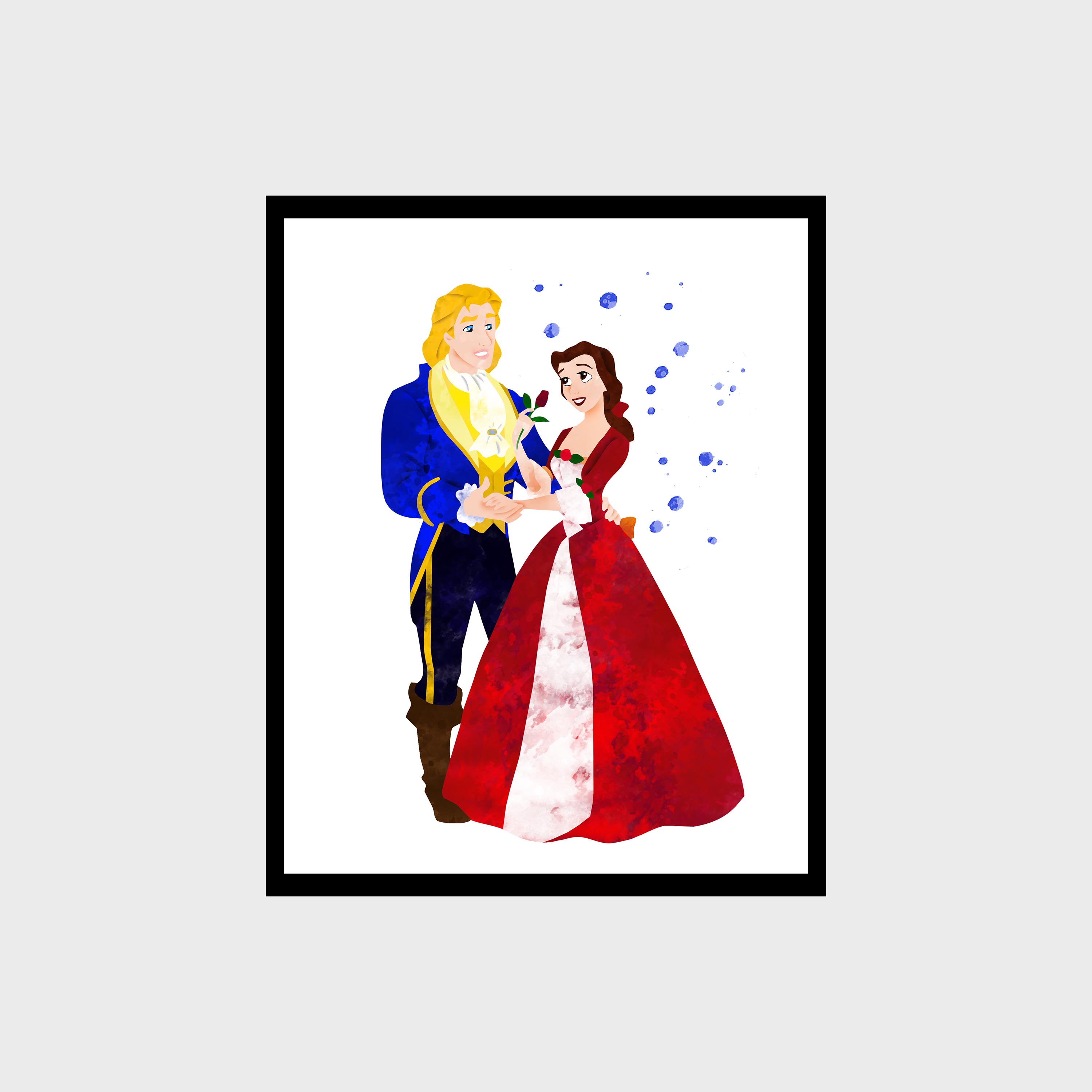 Beauty and the Beast Disney Art Print Digital Files decor nu | Inspire ...