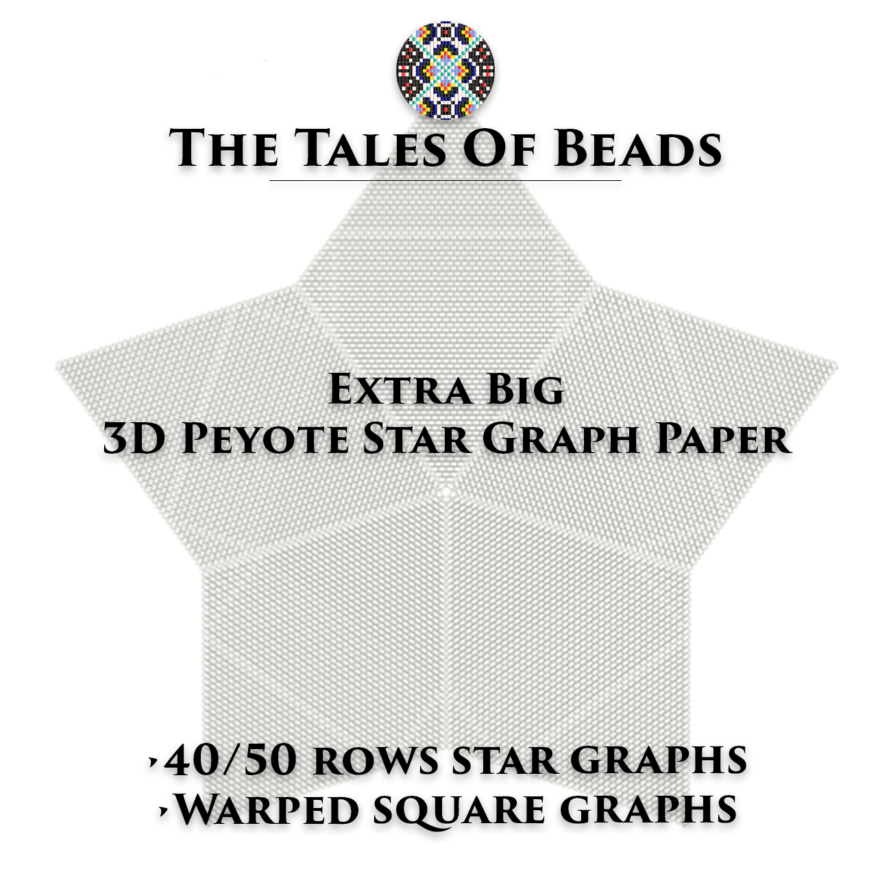 Extra Big Peyote Star Graph Paper / Stars Beading Graphs Inspire Uplift