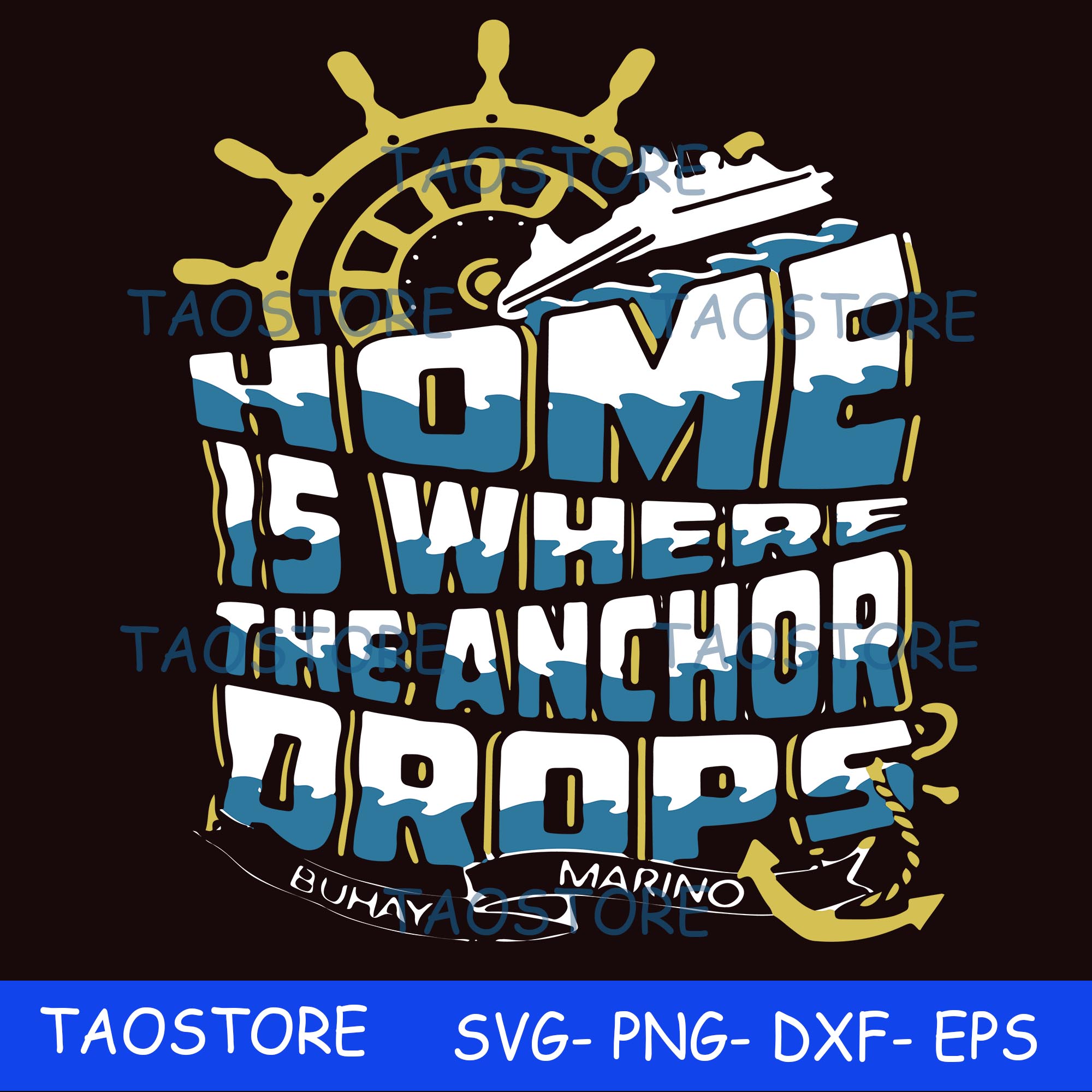 Home is where the anchor drops svg Inspire Uplift