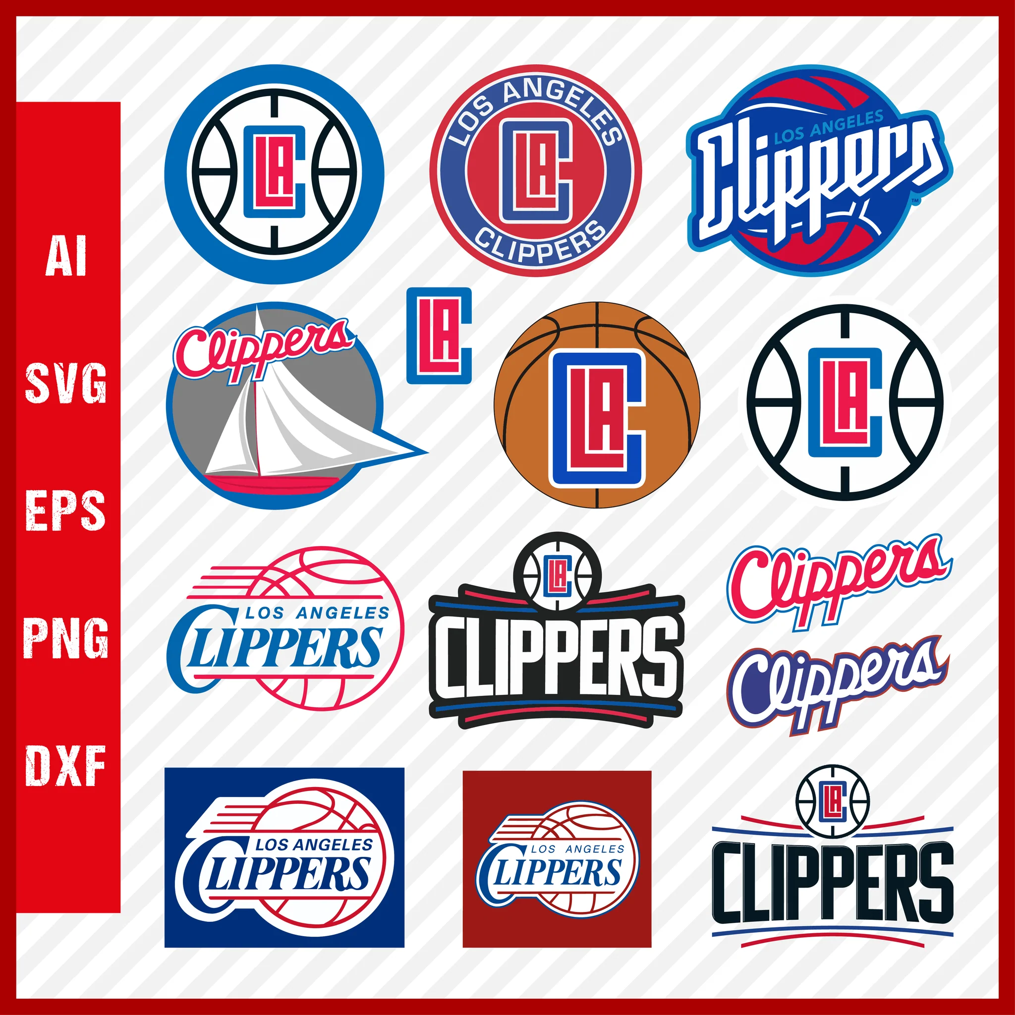 Los Angeles Clippers Logo PNG, LA Clippers SVG Cut Files Inspire Uplift