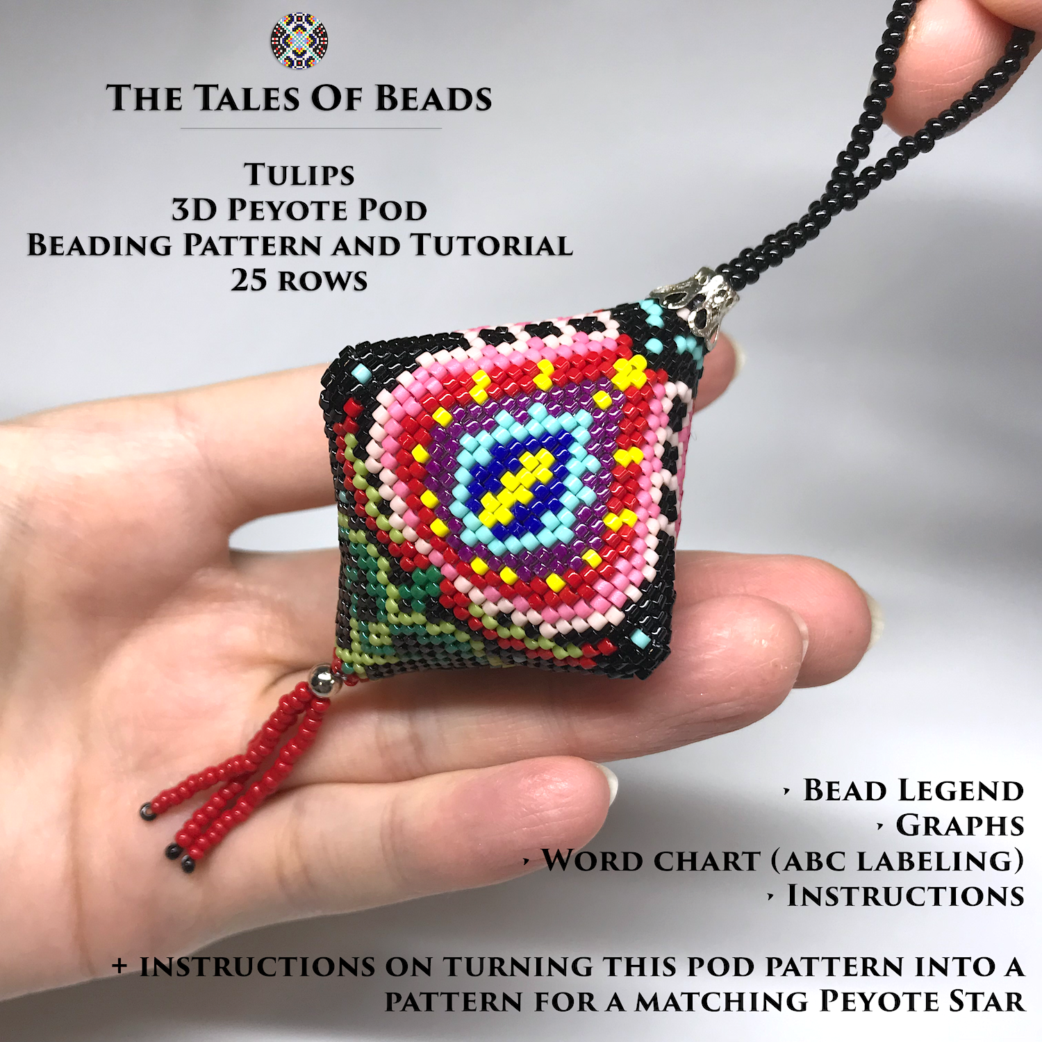 Peyote Pod Pattern Tulips / Folk Beaded Pod Tutorial Seed Be - Inspire ...