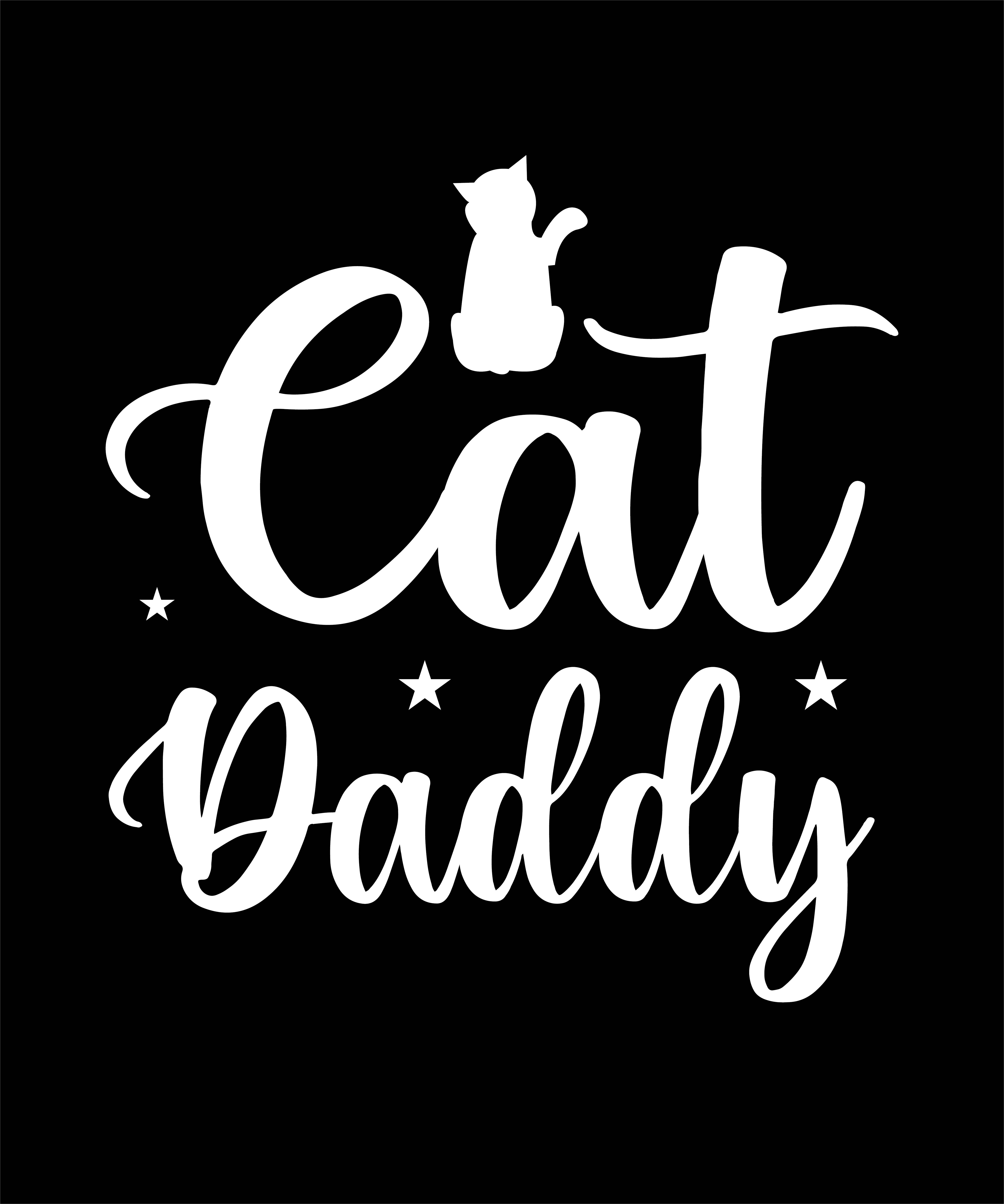 Cat Daddy Tshirt Design Inspire Uplift