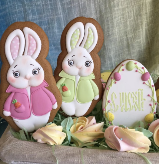 Easter Rabbit cookie cutters Bunny Custom stamp cookie cutte - Inspire