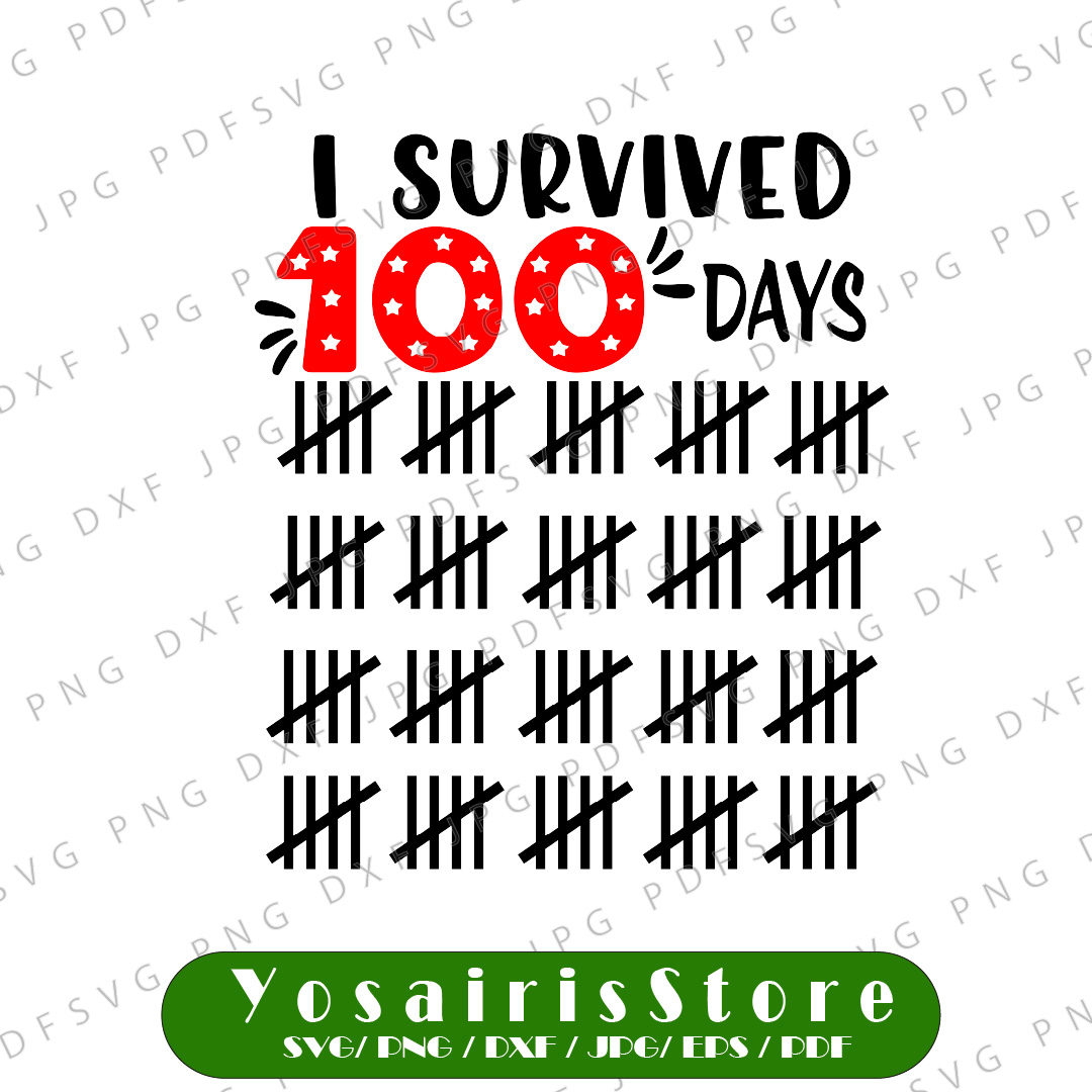 I Survived 100 Days svg, Boy 100 Days of School SVG, 100th D | Inspire ...