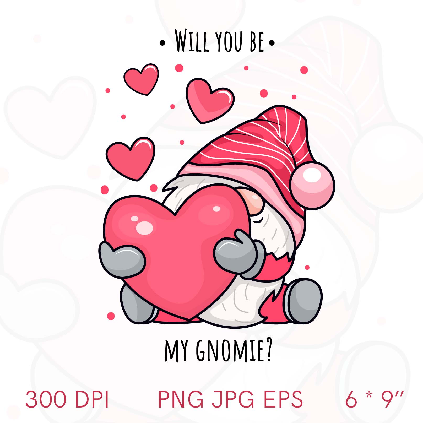 Valentine gnomes PNG, Valentine gnomes clip art, Valentine | Inspire Uplift