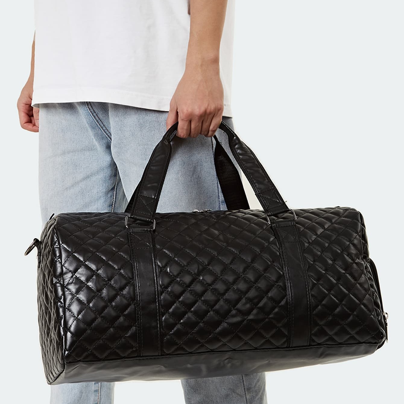 Men Quilted Duffel Bag Inspire Uplift