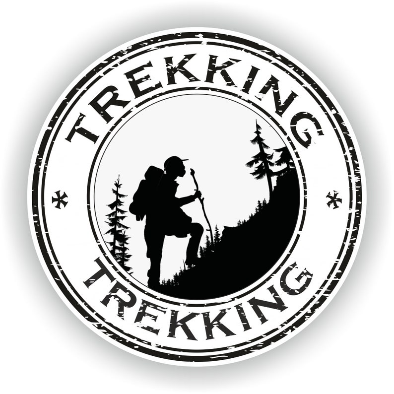 Trekking Sticker Sports for Laptop Book Fridge Guitar Motorc - Inspire