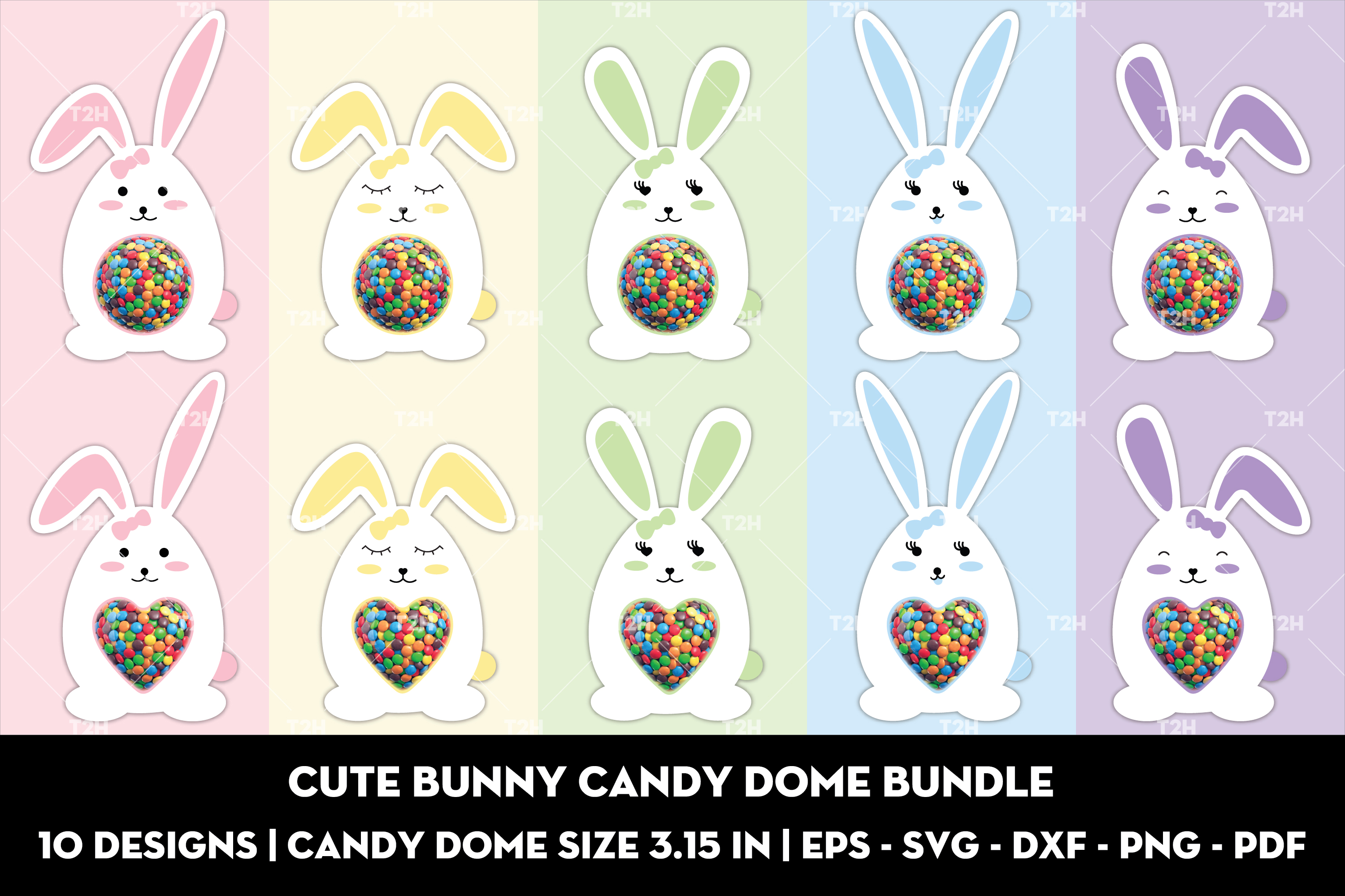 Cute bunny candy dome bundle | Inspire Uplift