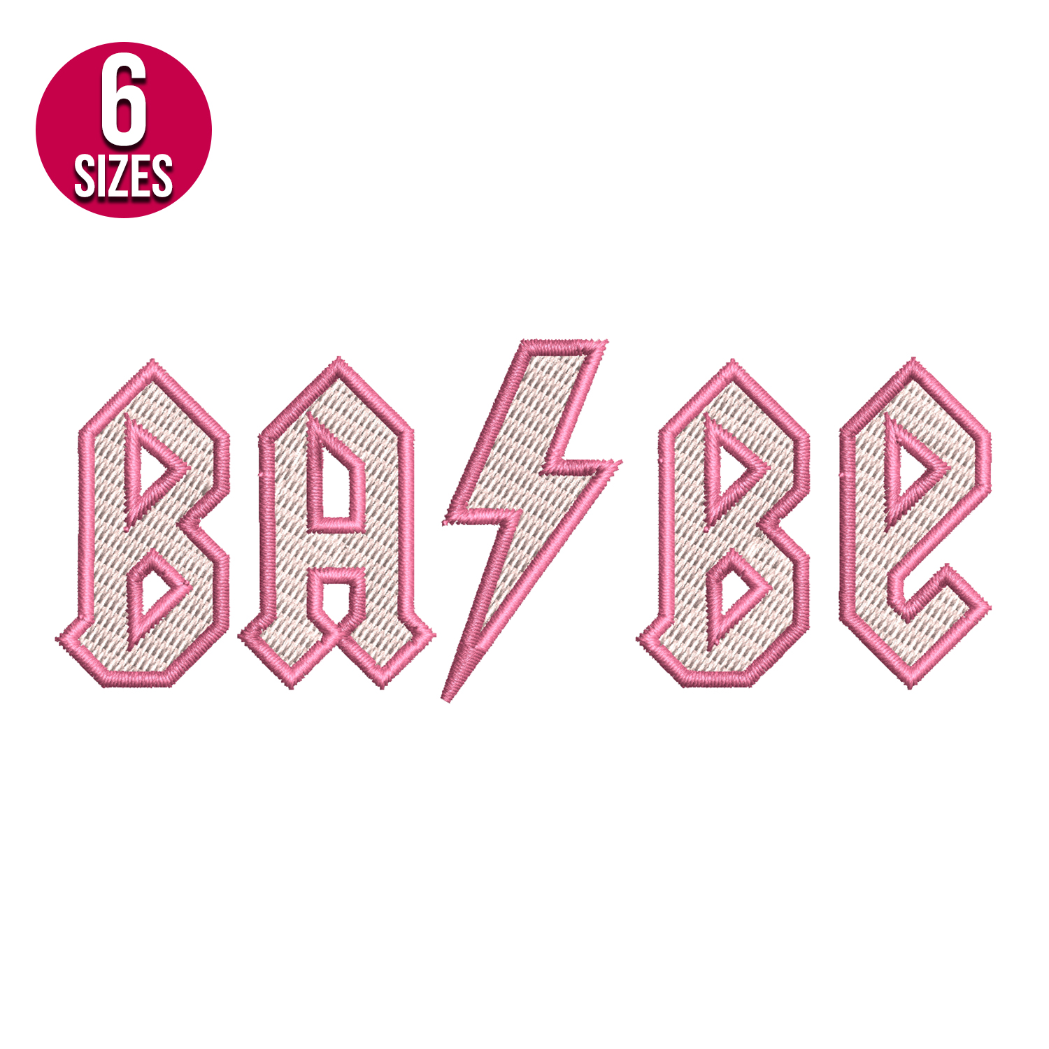 Babe embroidery design, ACDC, Machine embroidery pattern, In - Inspire ...