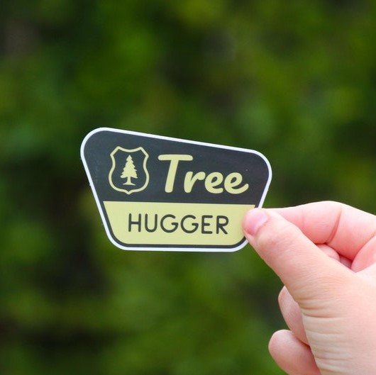 Tree Hugger Sticker Waterproof Vinyl Sticker, UV resistant D Inspire