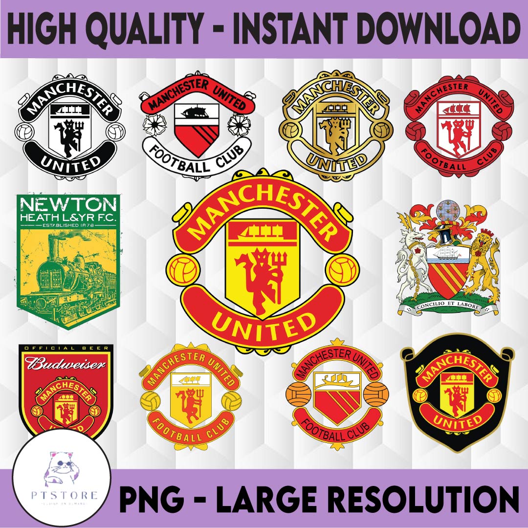 Manchester United Sticker Bundle, Logo Bundle Svg Png, Sport Inspire