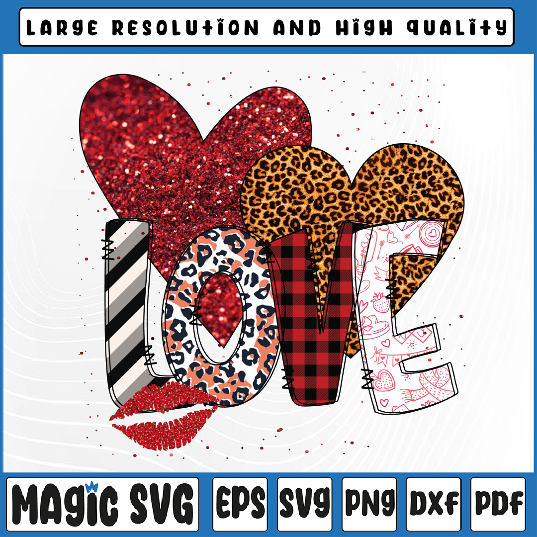 Love Valentine PNG, Valentine Sublimation Design, Love PNG S | Inspire ...
