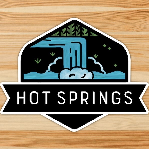 Hot Springs National Park Emblem Vinyl Sticker Inspire Uplift