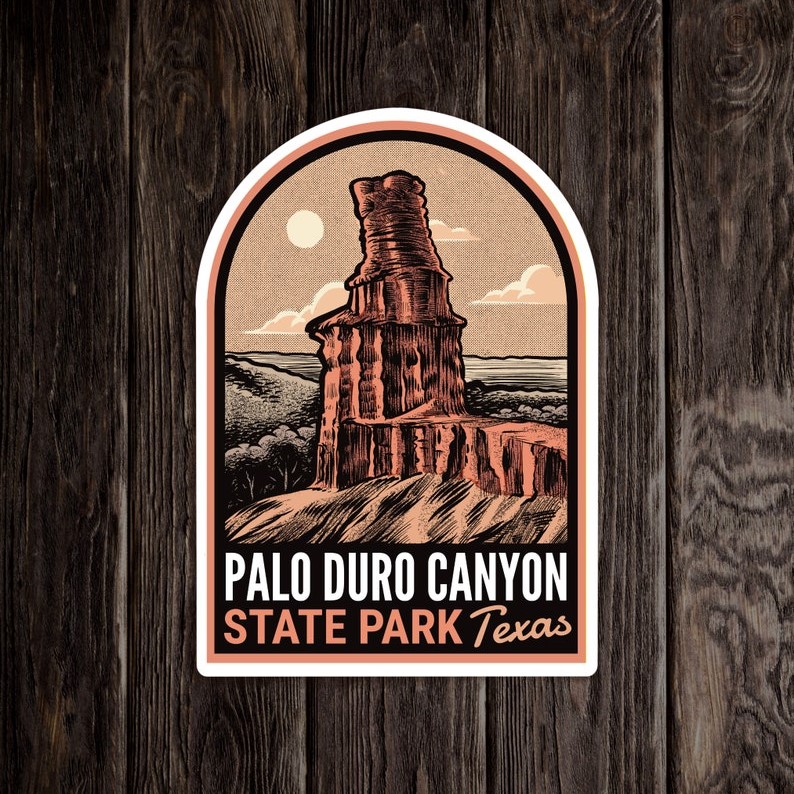 Palo Duro Canyon State Park Texas Vintage Sticker - Inspire Uplift