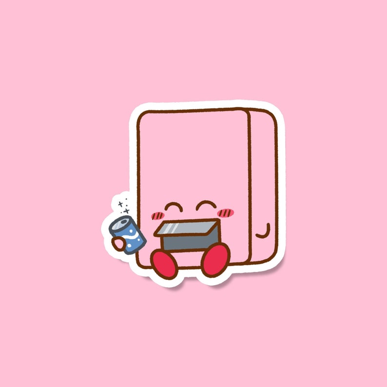 Vending Machine Kirby and the Lands Vinyl Sticker Inspire