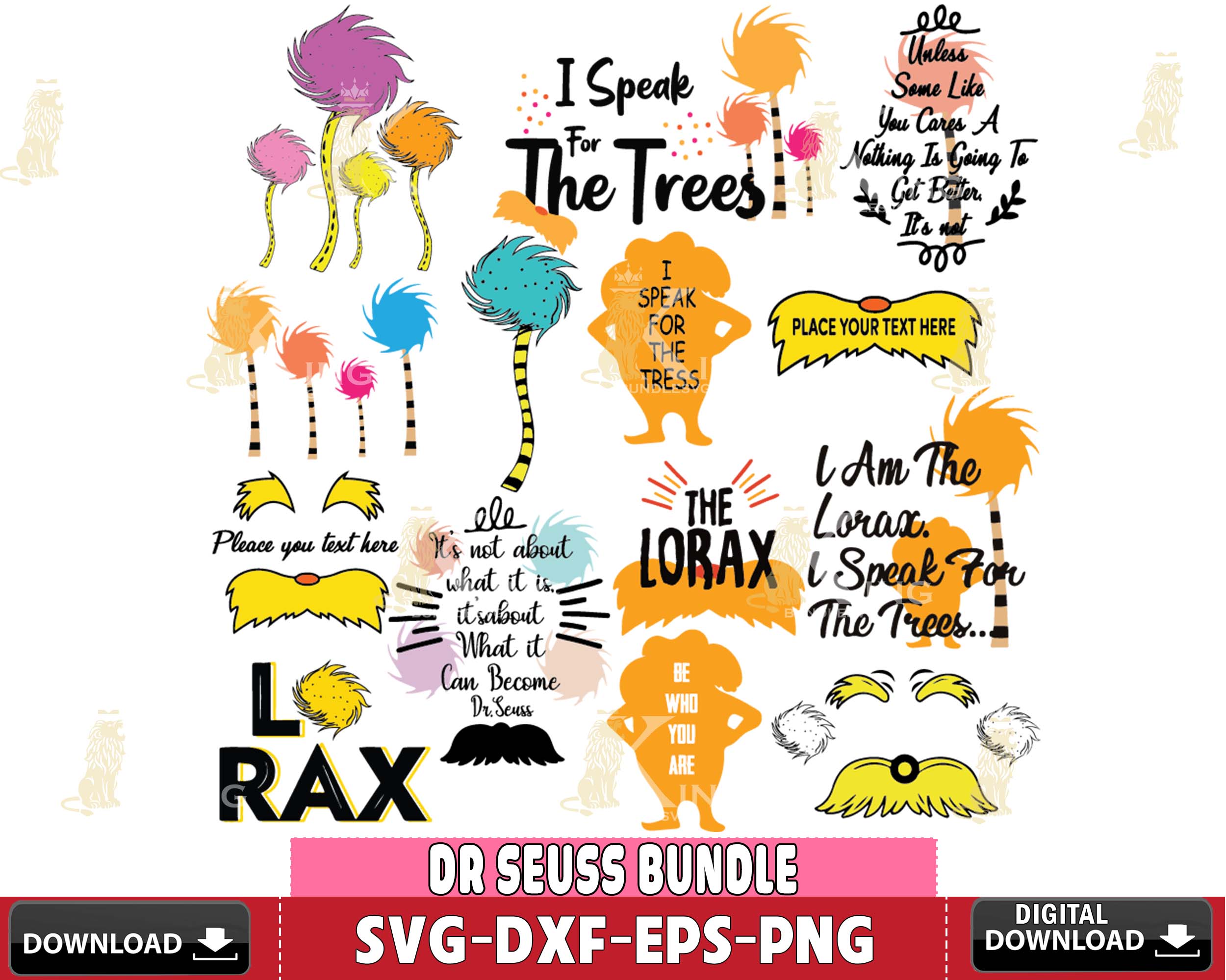 Dr Suess Bundle svg eps dxf png, Dr Seuss Bundle Svg , Silho - Inspire