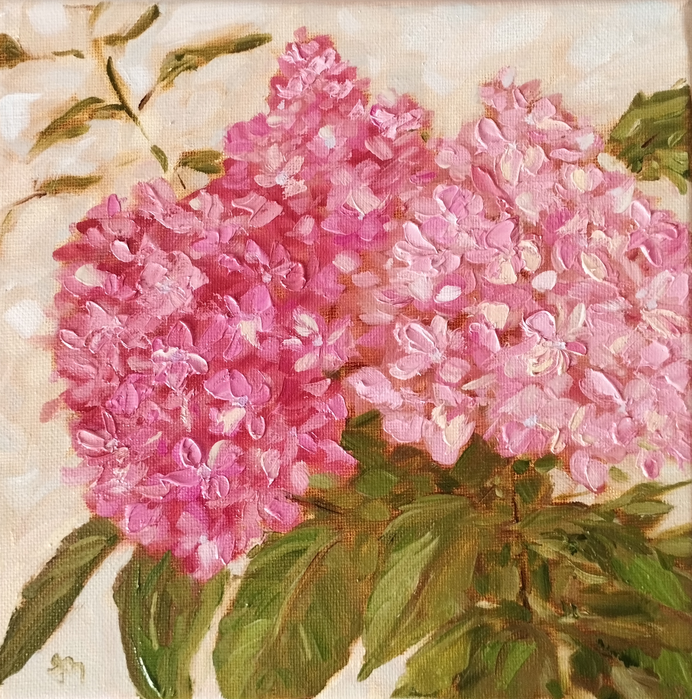 Hydrangea Original Oil Painting Flowers Original Art Blossom | Inspire ...