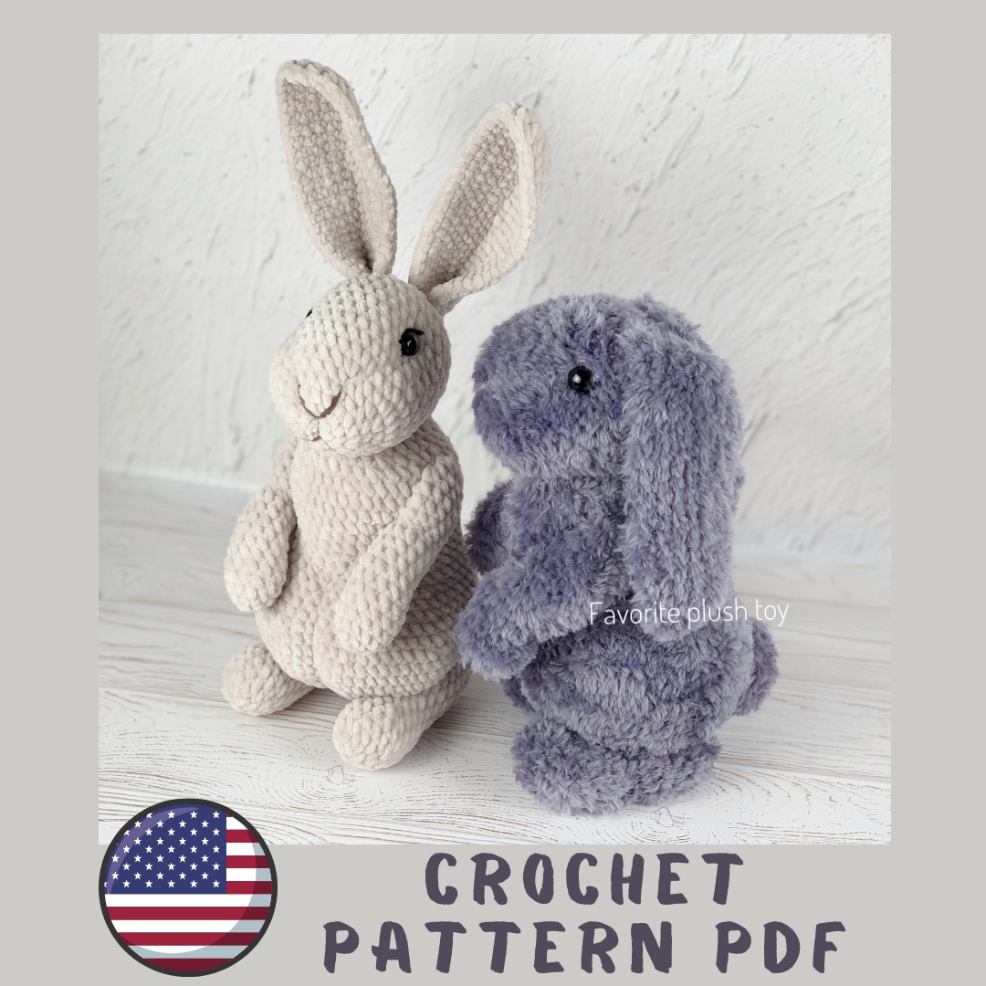 Crochet Bunny pattern PDF - Rabbit amigurumi pattern - anima | Inspire ...