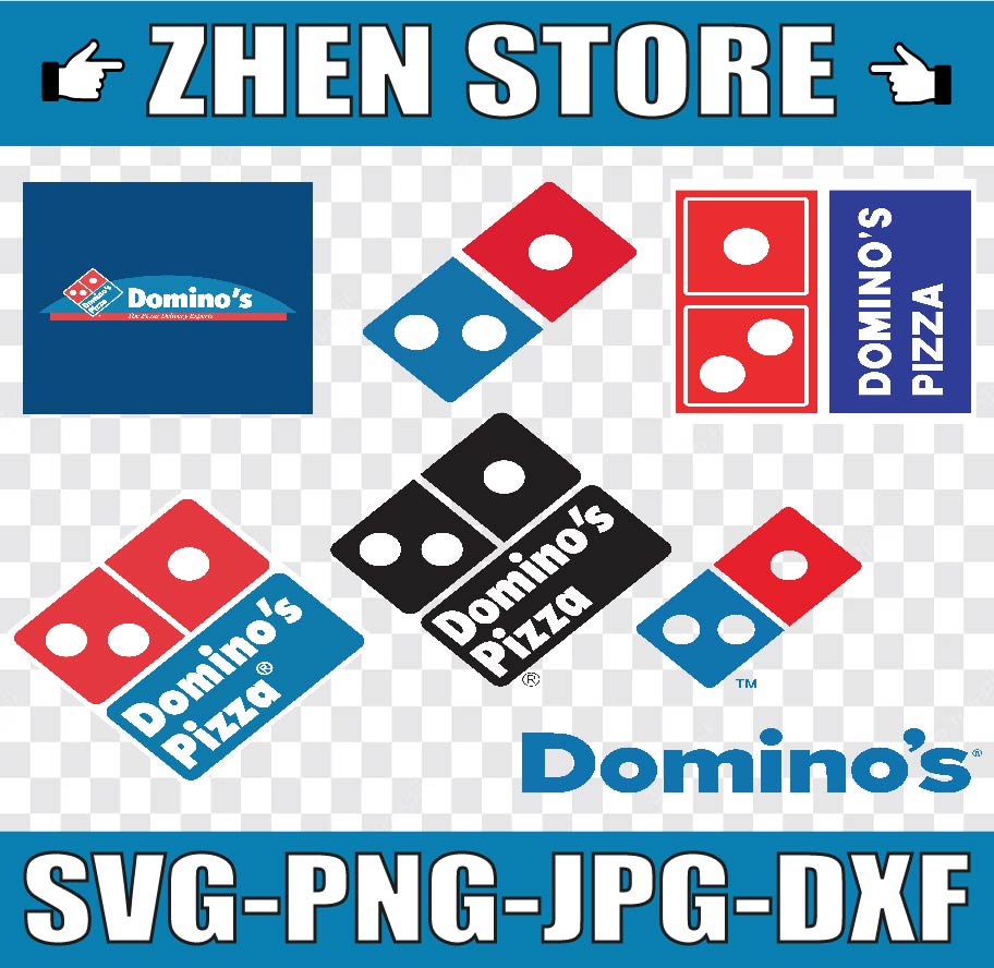 Domino's Pizza Logo Bundle SVG, PNG, JPG Ready To Use, Ins Inspire Uplift