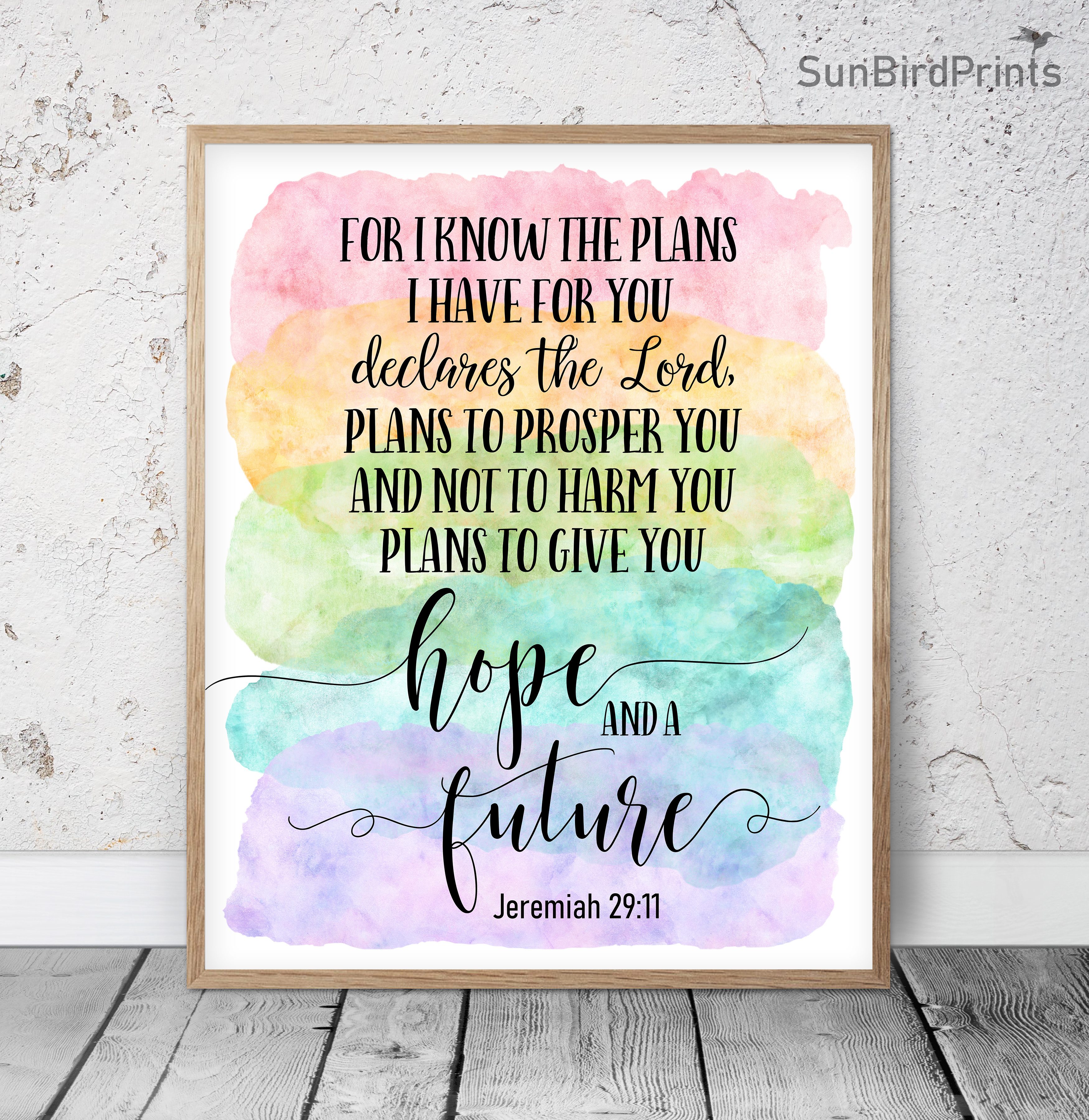 For I Know The Plans I Have For You, Jeremiah 29:11, Nursery | Inspire ...