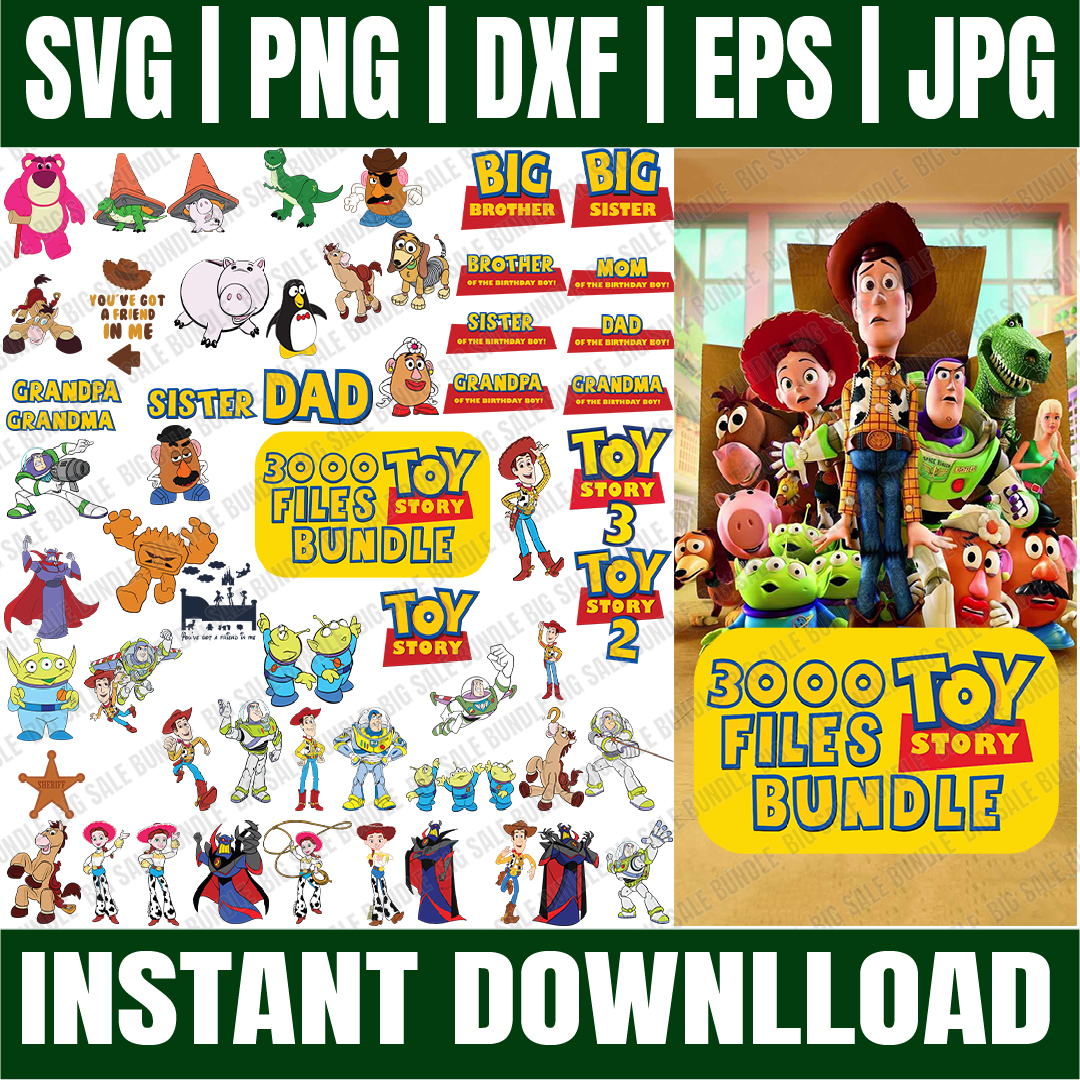 Bundle 3000 Files Toy Story Svg, Toy Story svg, Toy Story cl - Inspire