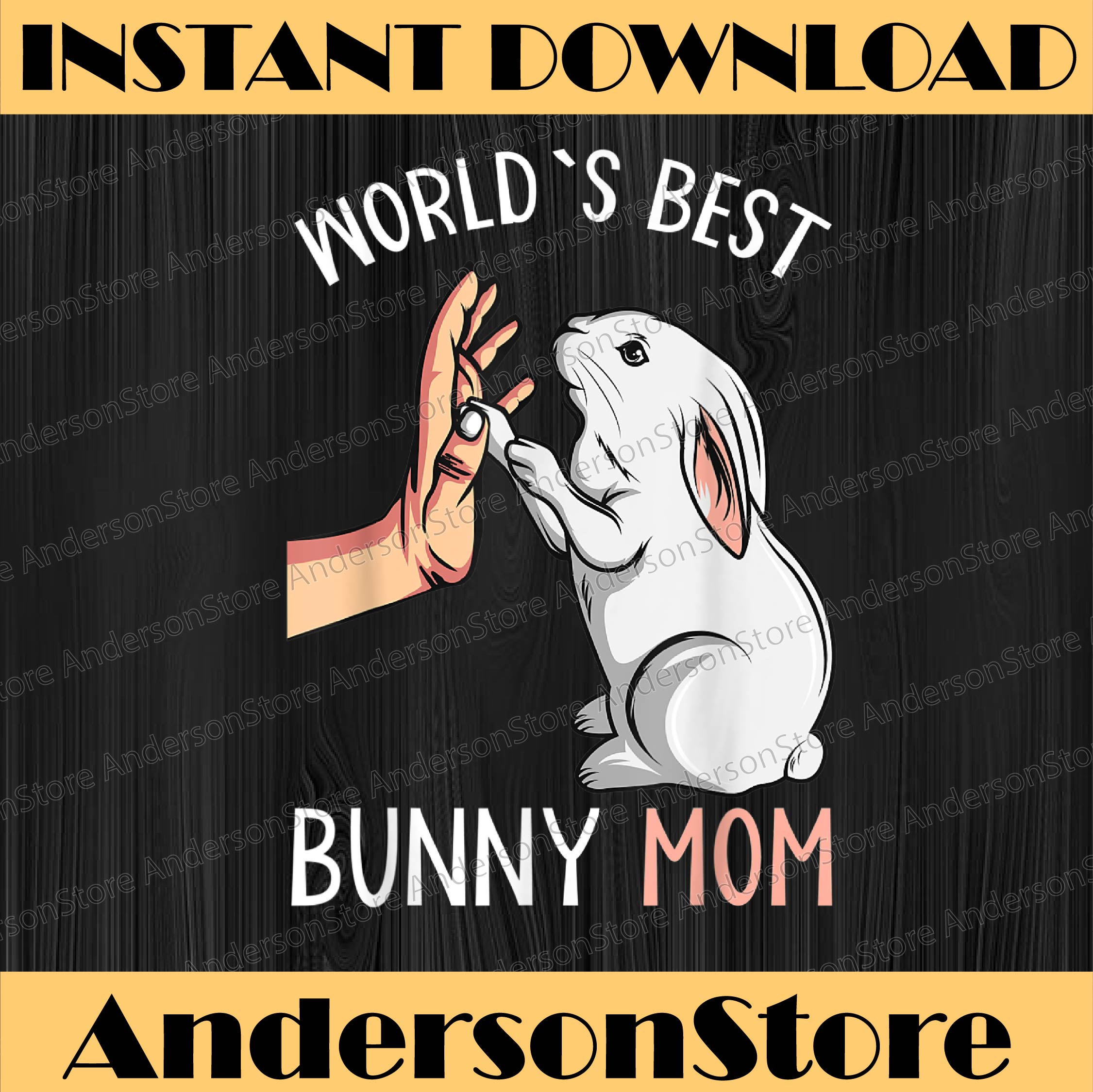 Worlds Best Bunny Mom Rabbit Love Easter Day Png, Happy East Inspire
