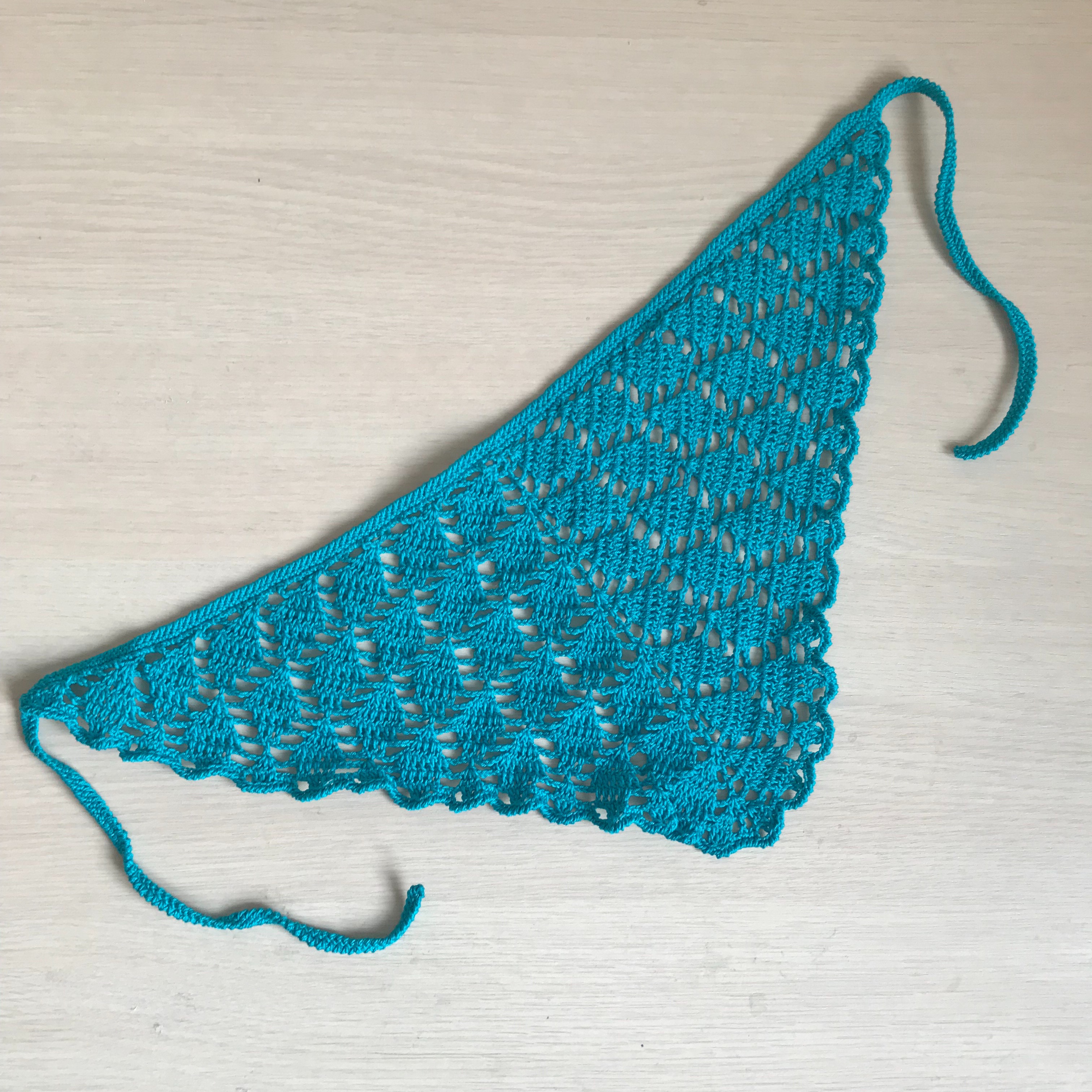 Cottage core crochet womens kerchief Inspire Uplift